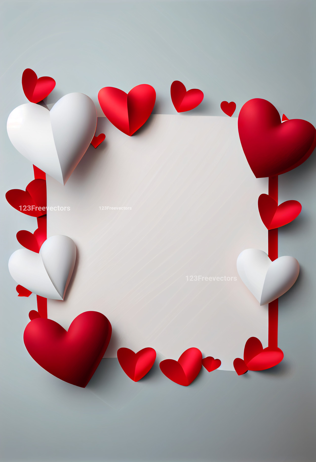 Valentines Day Background with Hearts