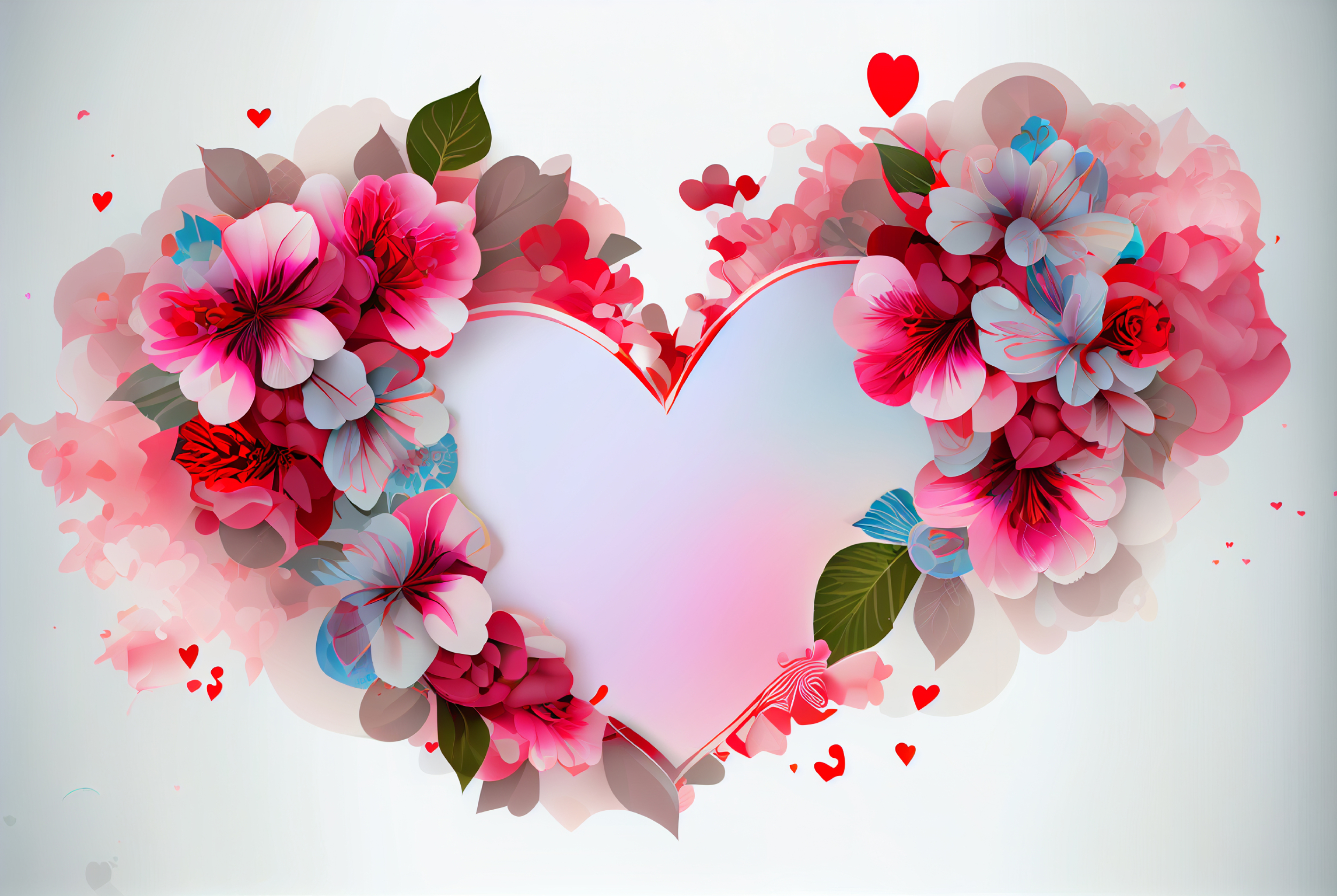 Floral Valentine Heart