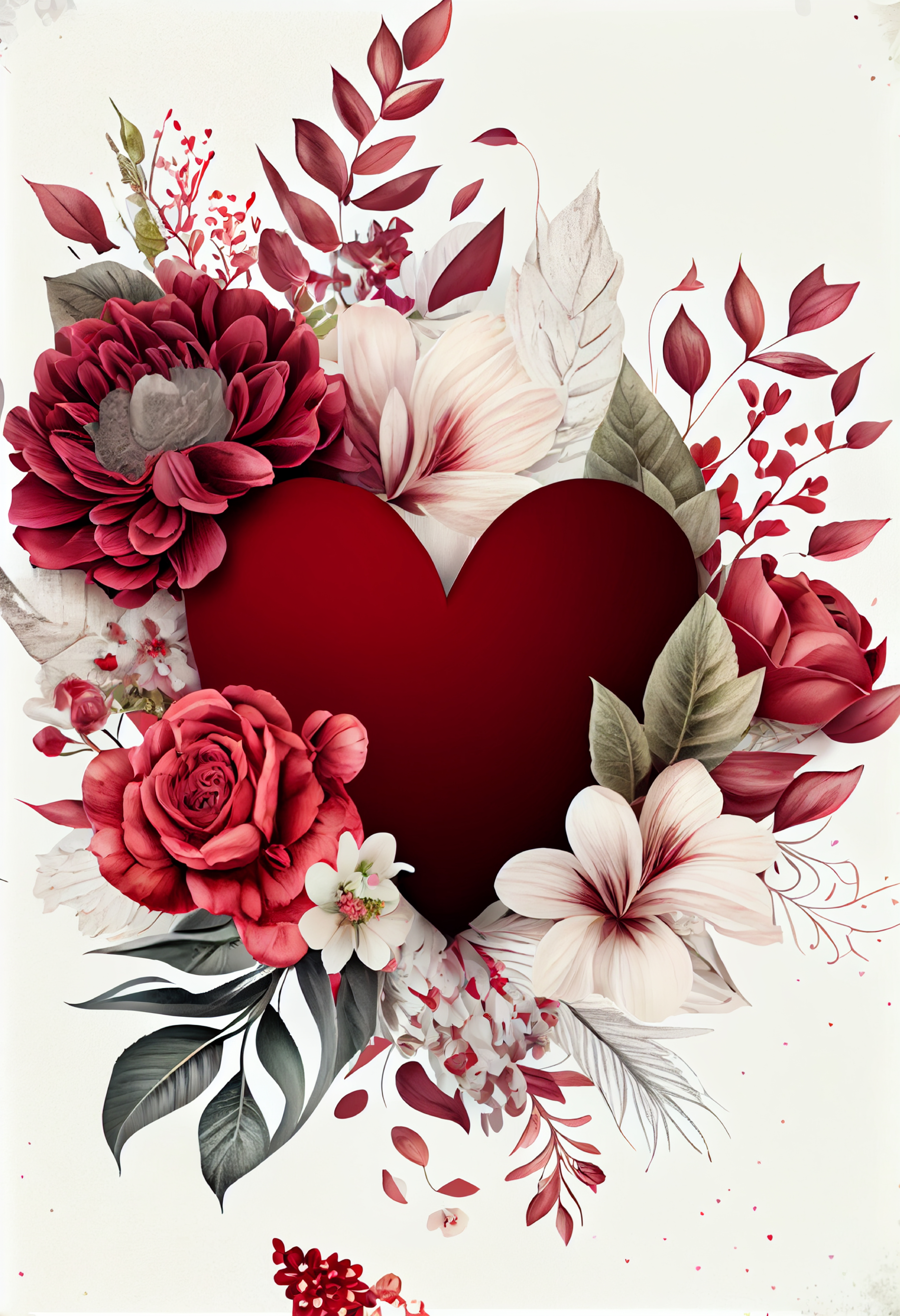 Valentines Day Background Paper Heart Craft
