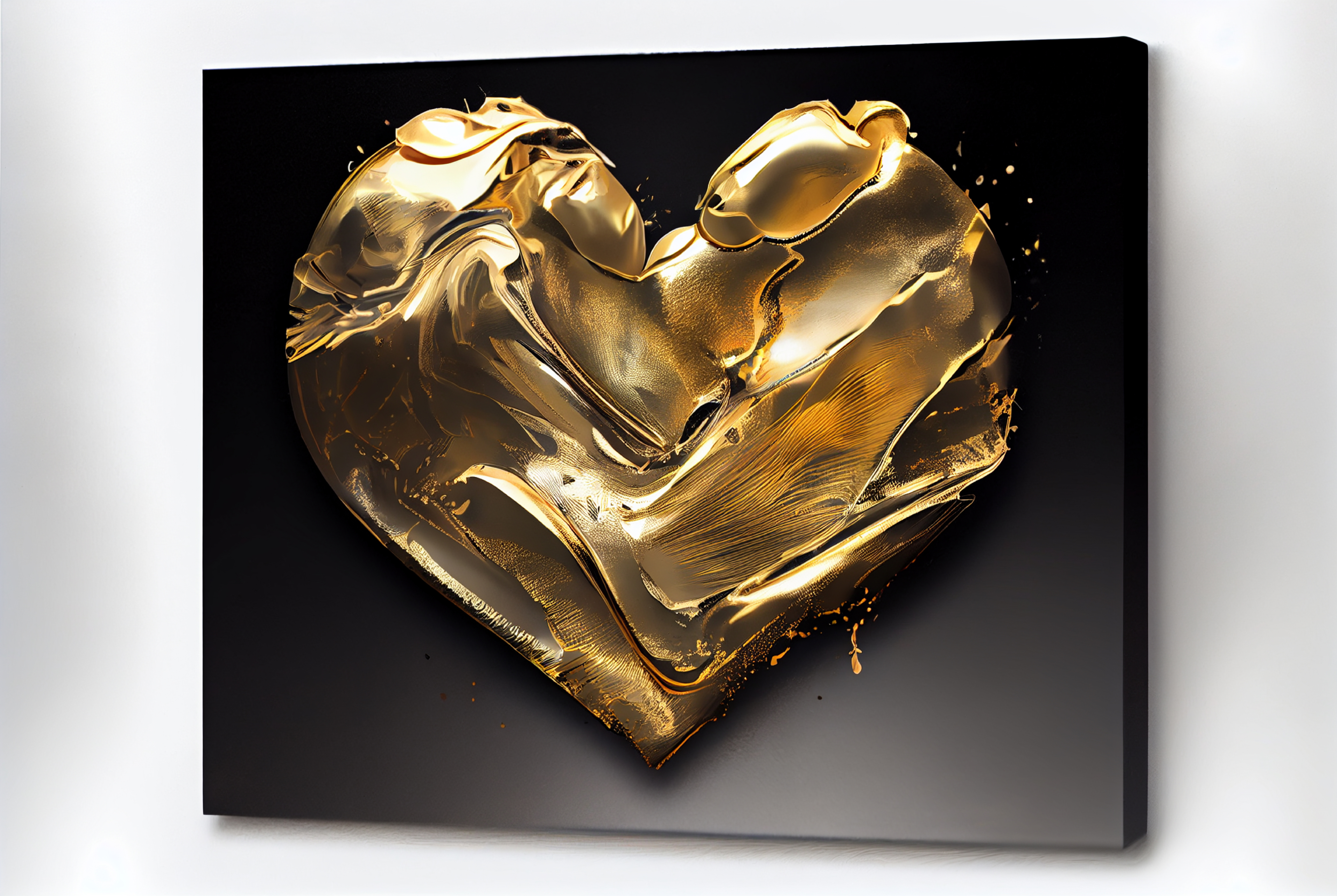 Gold Foil Heart