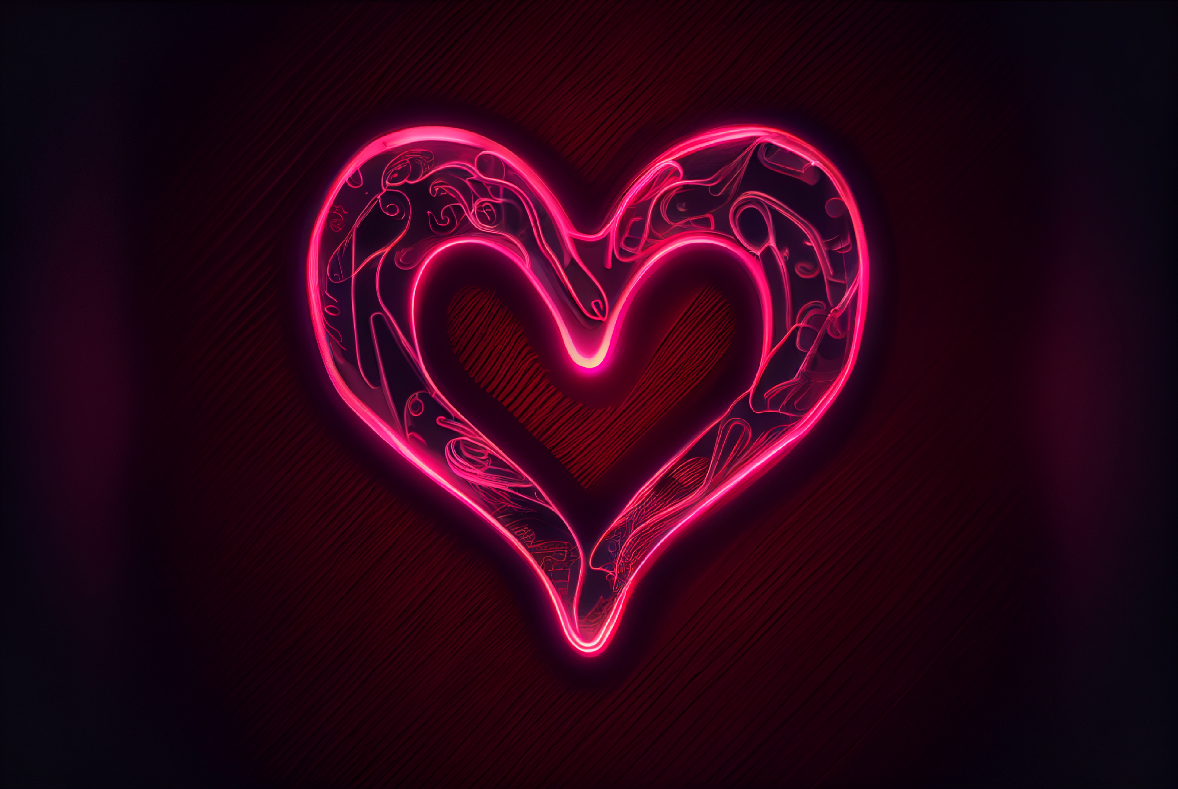 Valentine Heart Neon Effect