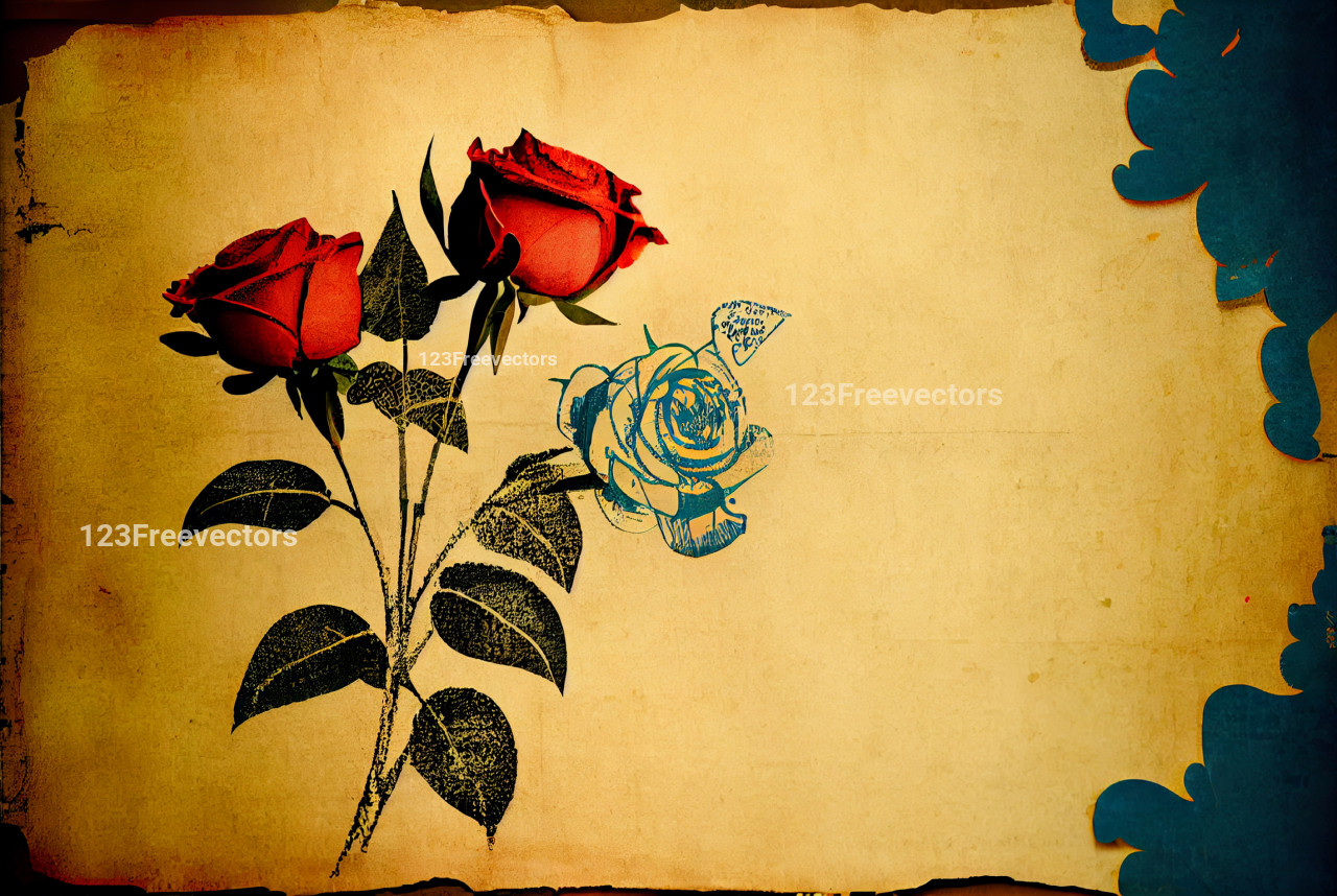 Valentines Day Old Paper