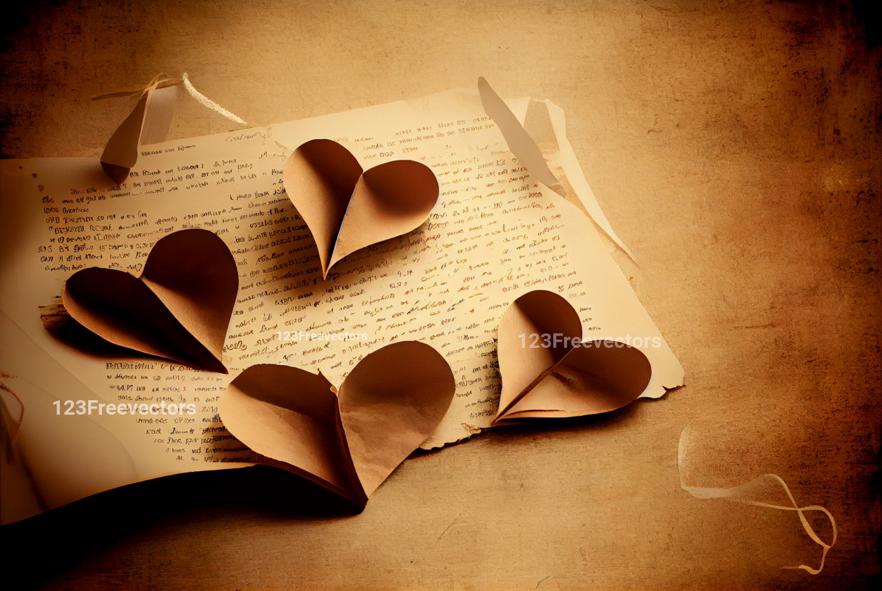 Valentines Day Old Paper