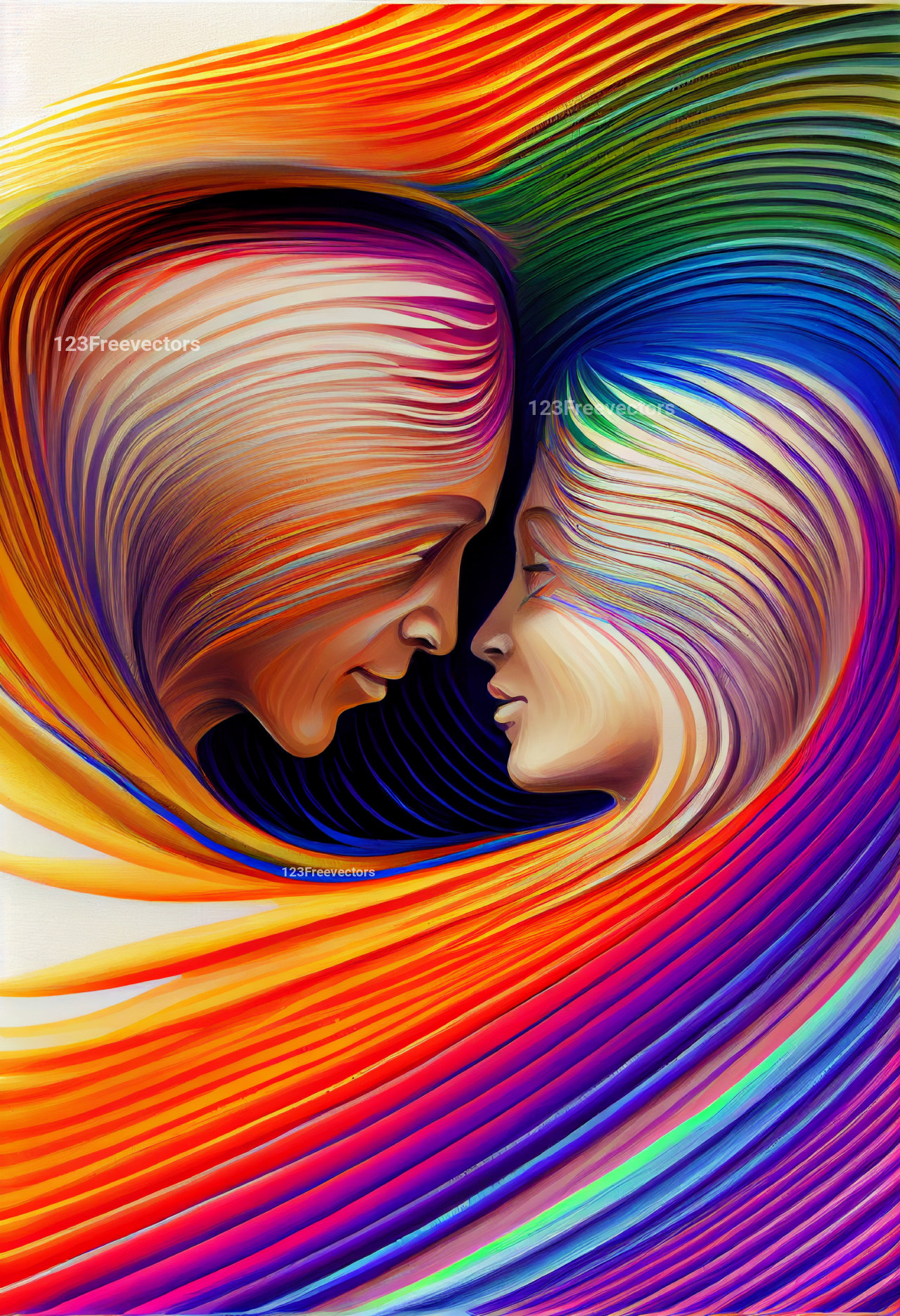 Loving Couple Painting