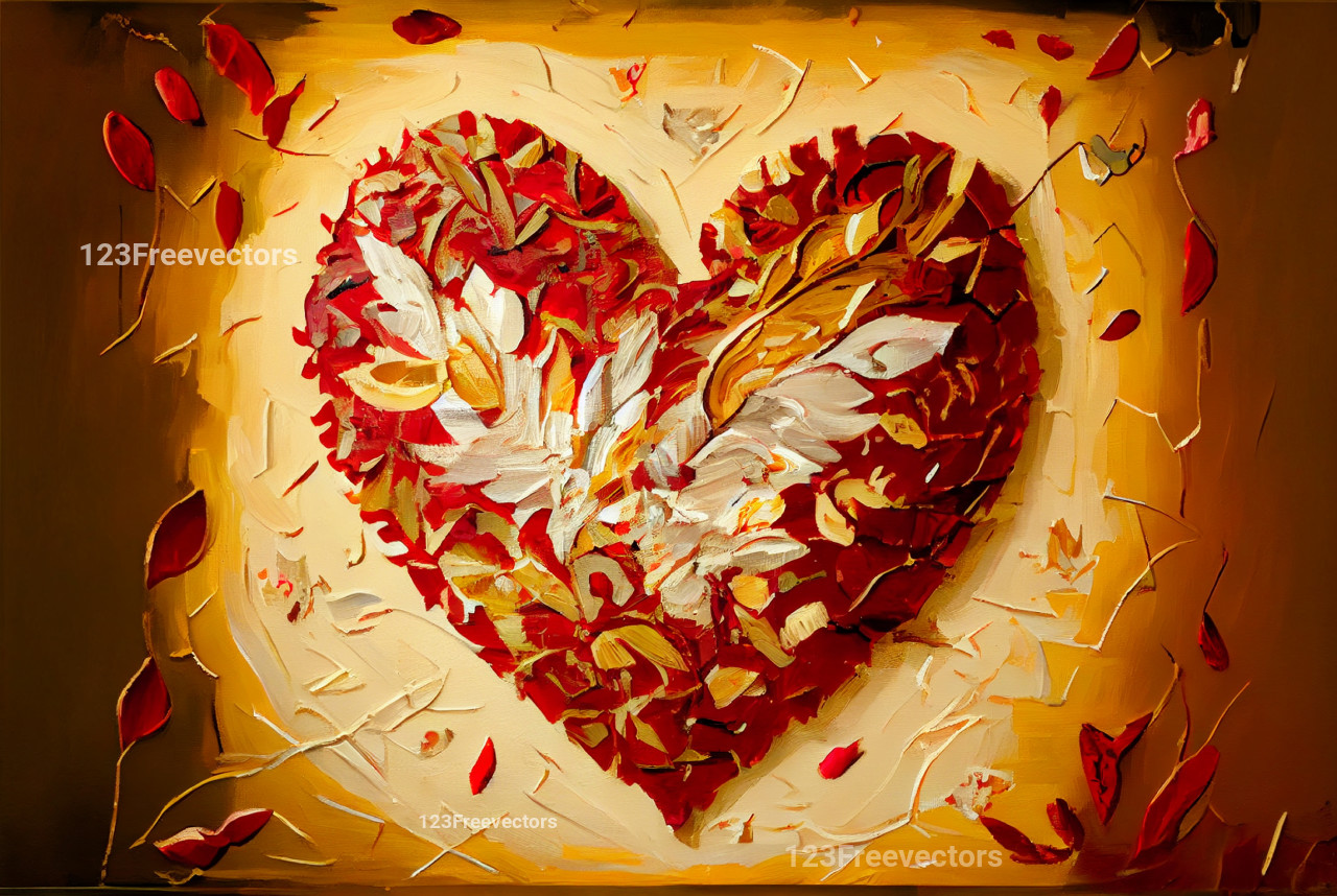 Valentines Day Oil Painting Background