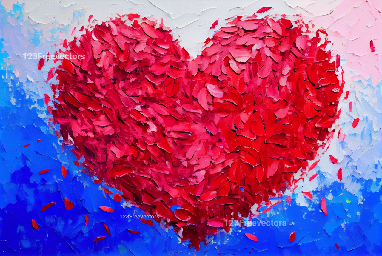 Valentines Day Background with Hearts