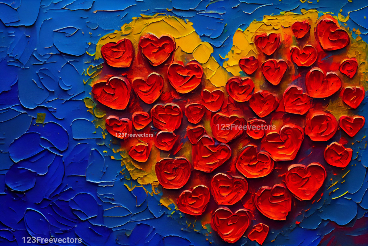 Valentines Oil Painting Background