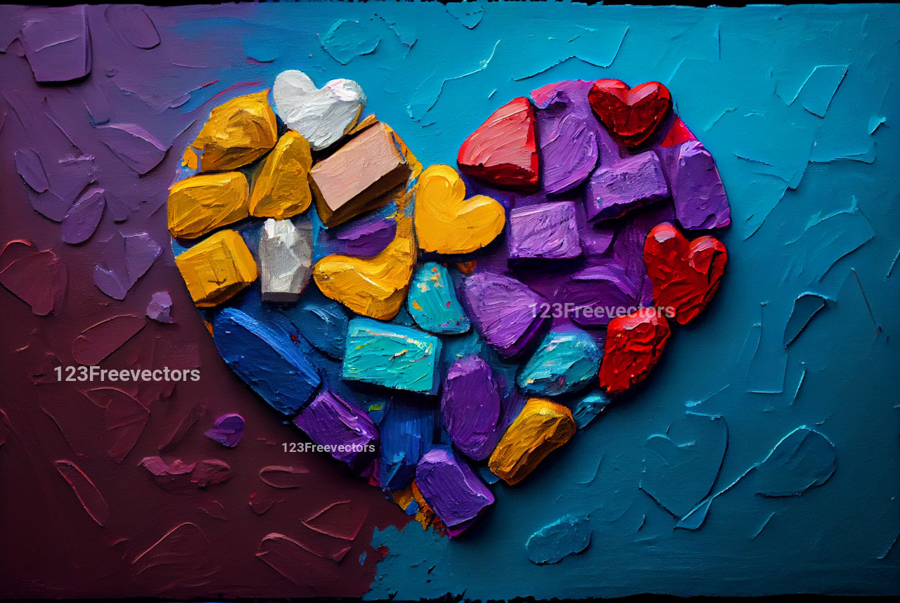 Valentines Day Oil Painting