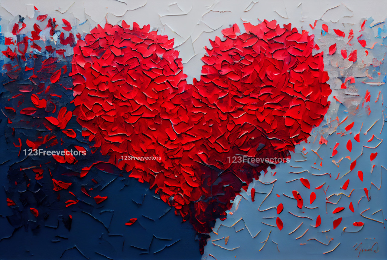 Valentines Day Oil Painting