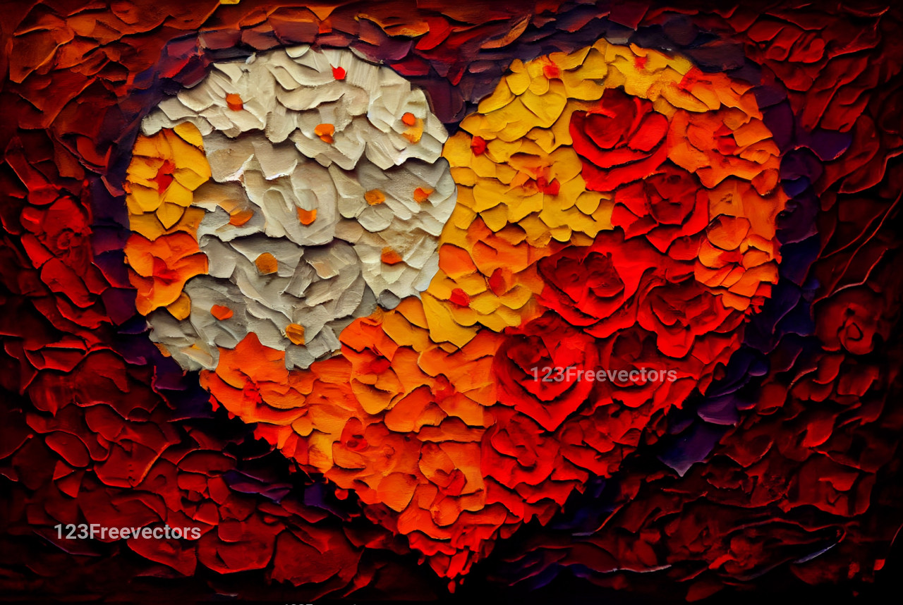Valentines Oil Painting Background