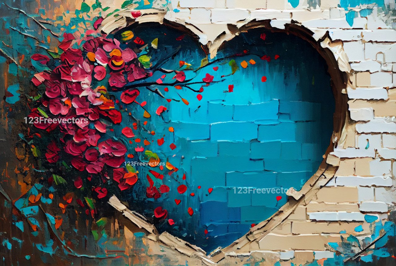 Valentines Day Oil Painting
