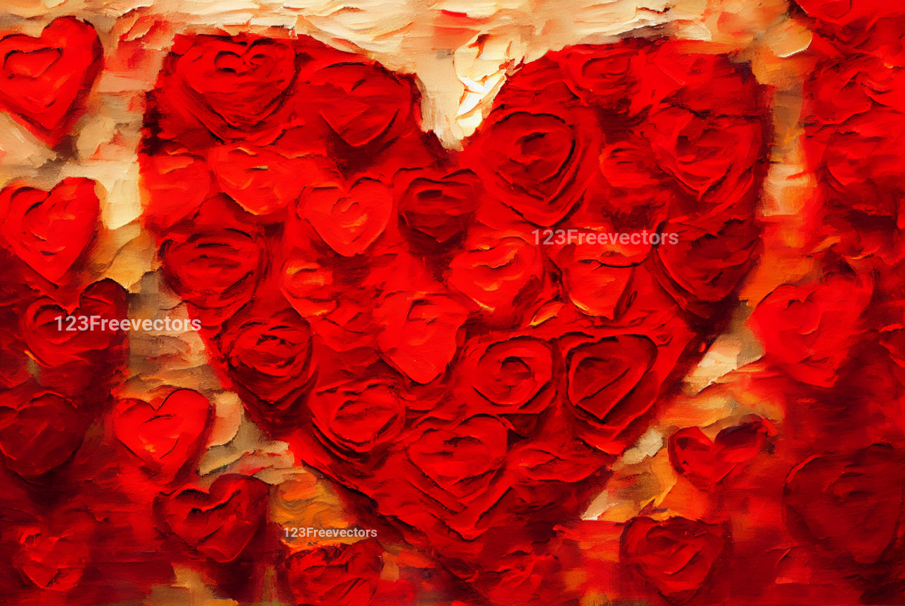 Valentines Oil Painting Background
