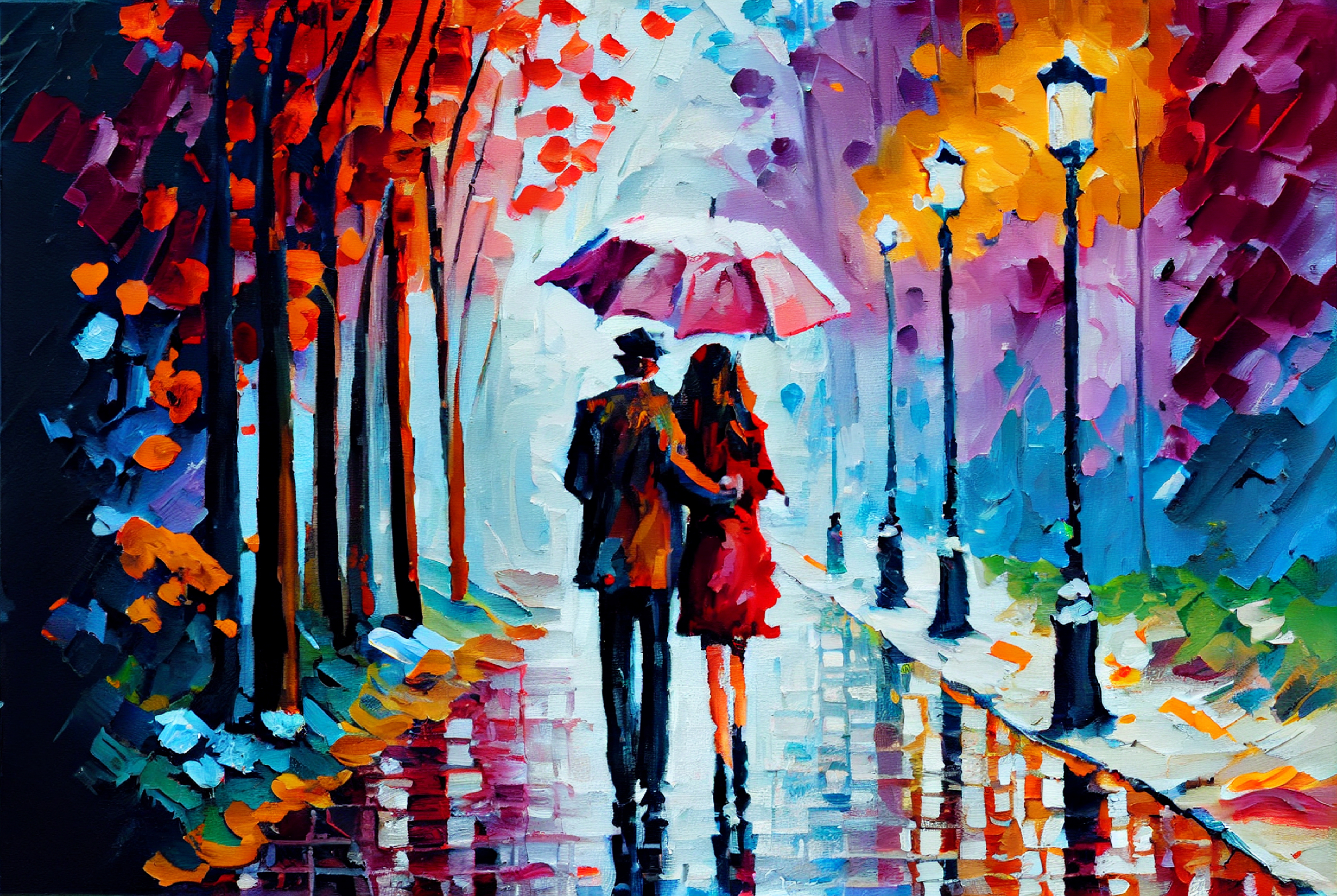 Valentines Day Oil Painting