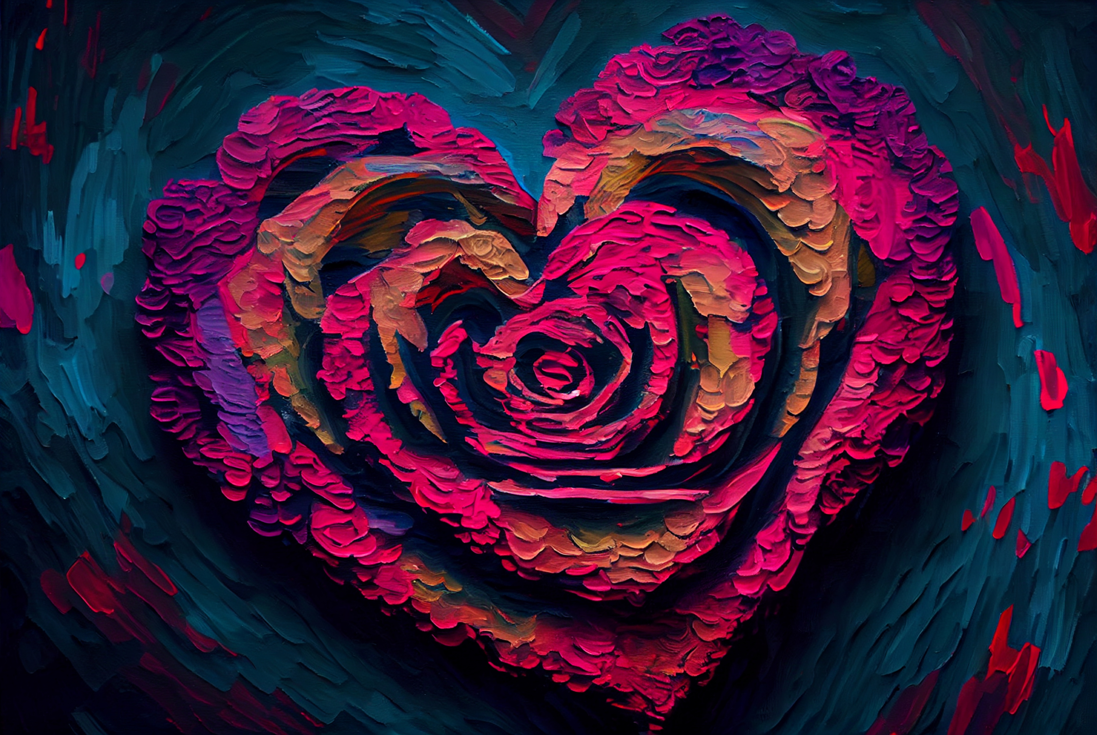 Expressive Heart Artistry Celebrate Love