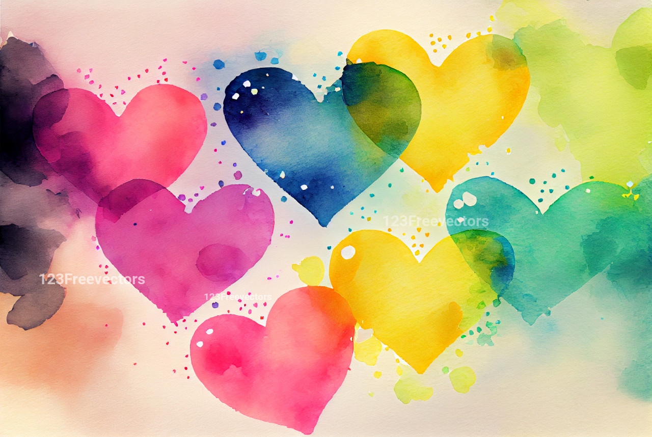 Discover a Stunning Array of Watercolor Heart Designs