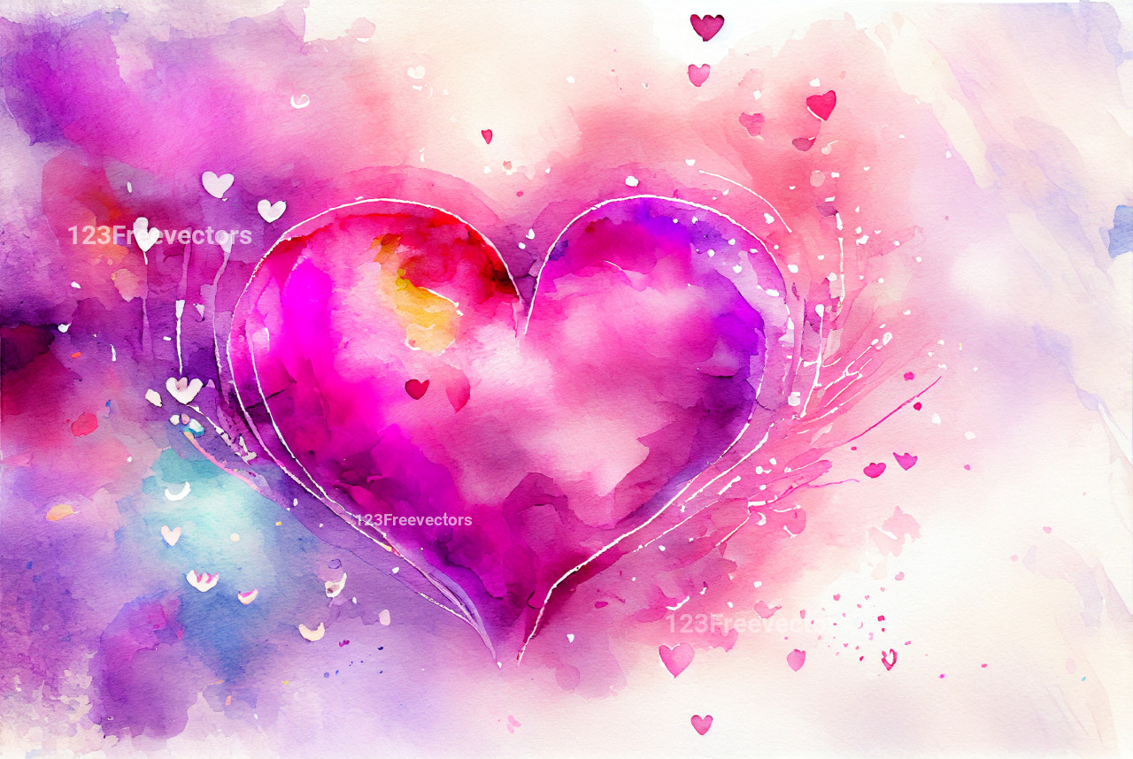Discover a Stunning Array of Watercolor Heart Designs