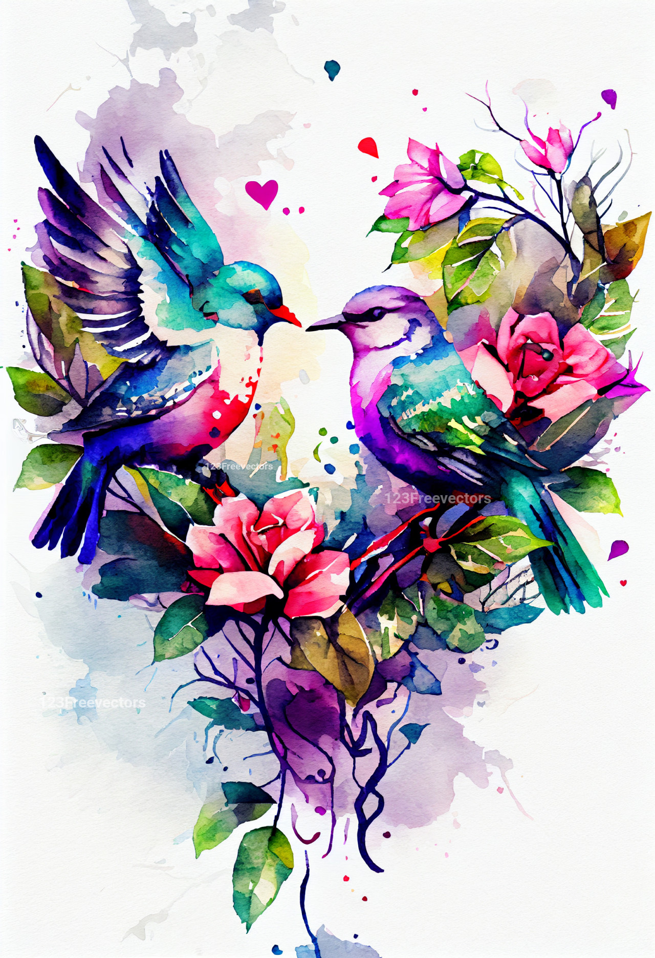 Discover a Stunning Array of Watercolor Heart Designs