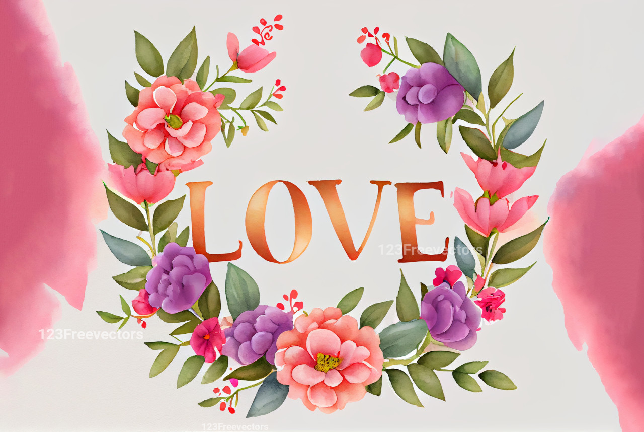 Valentines Day Watercolor