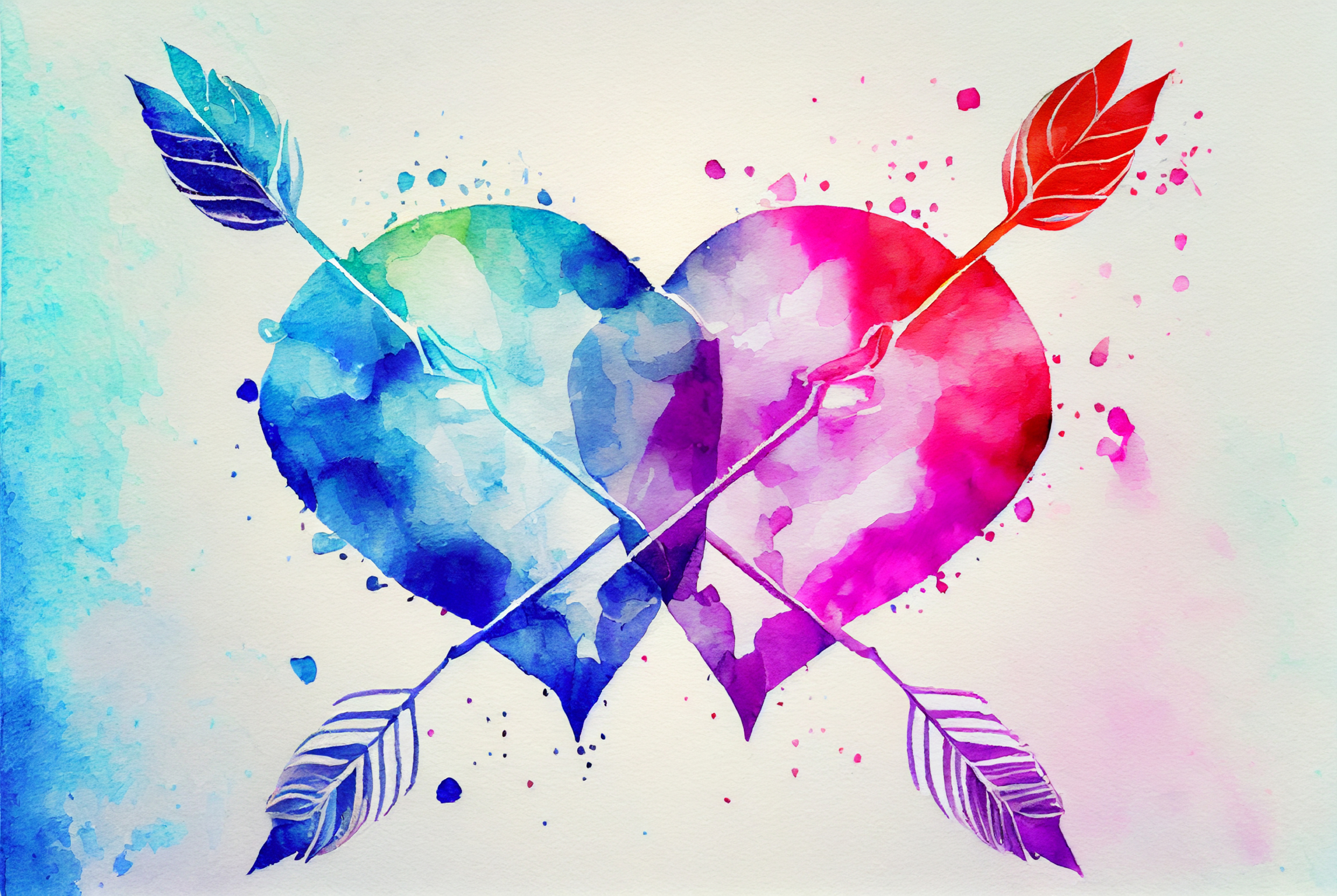 Discover a Stunning Array of Watercolor Heart Designs