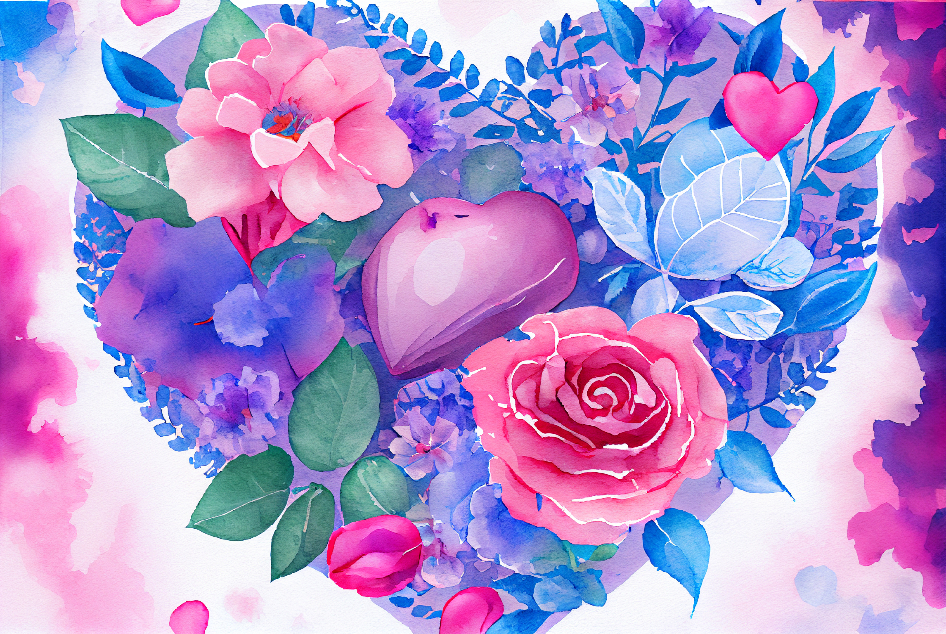 Discover a Stunning Array of Watercolor Heart Designs