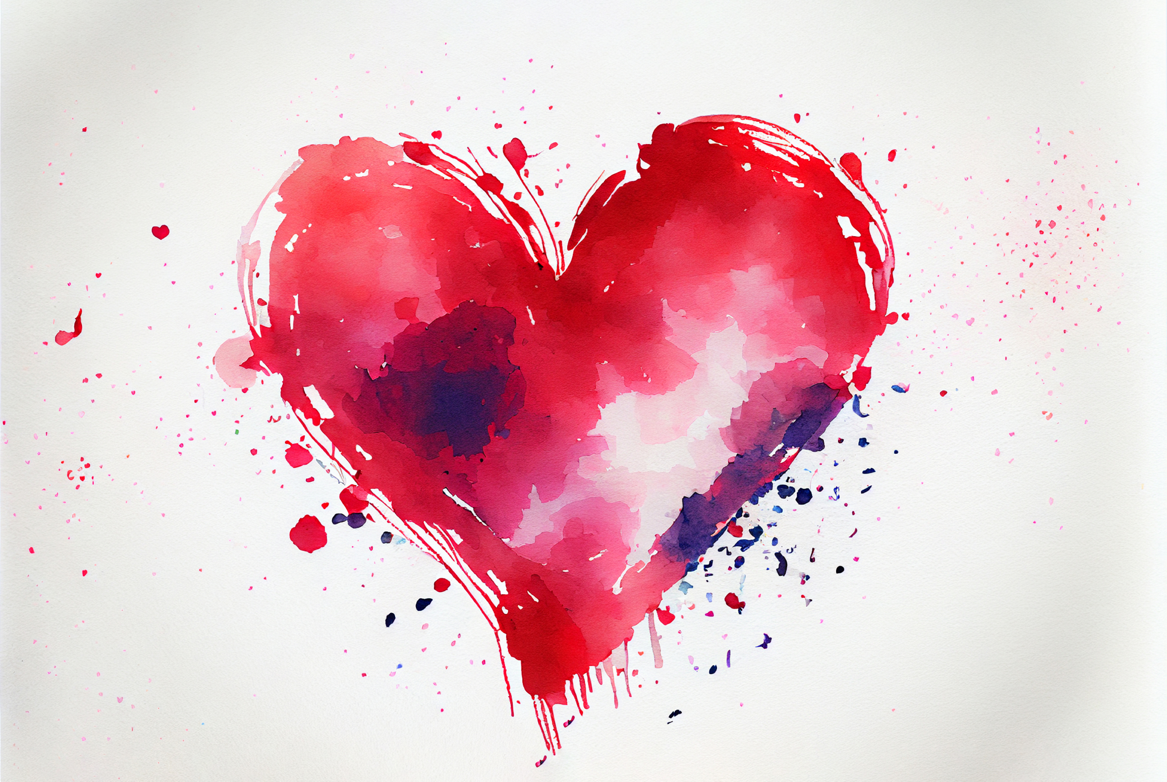 Valentines Watercolor Background
