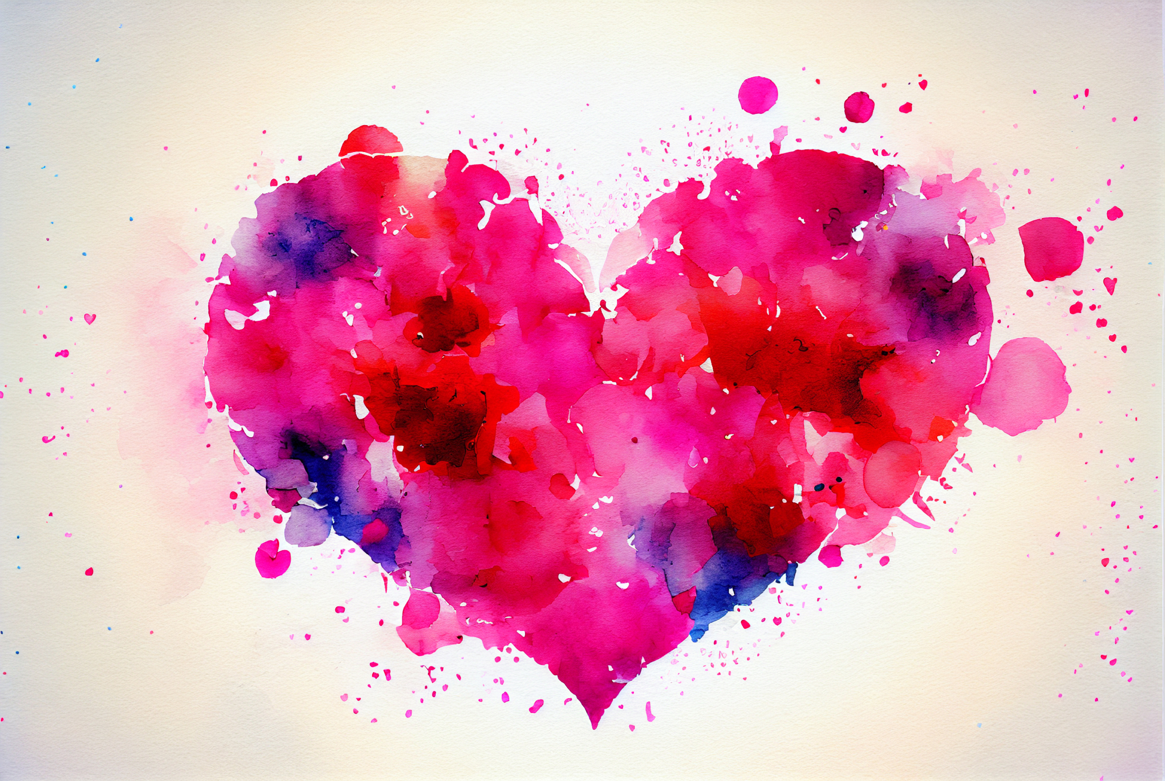 Valentines Background Watercolor