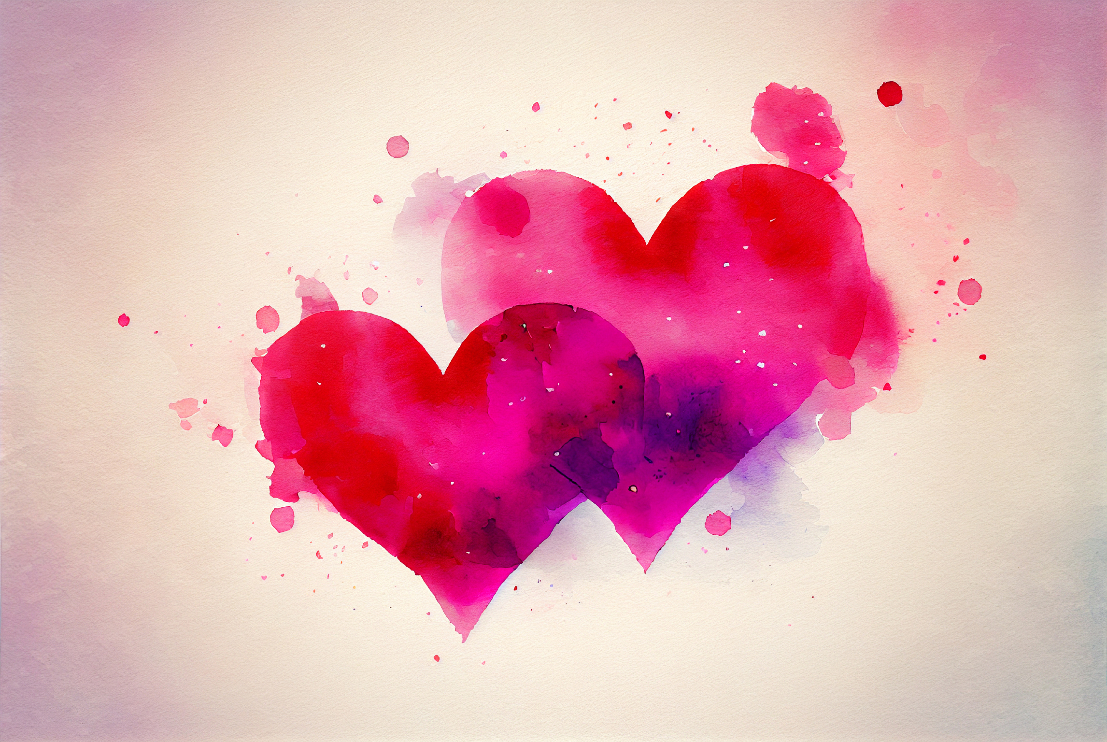 Watercolor Valentine Background