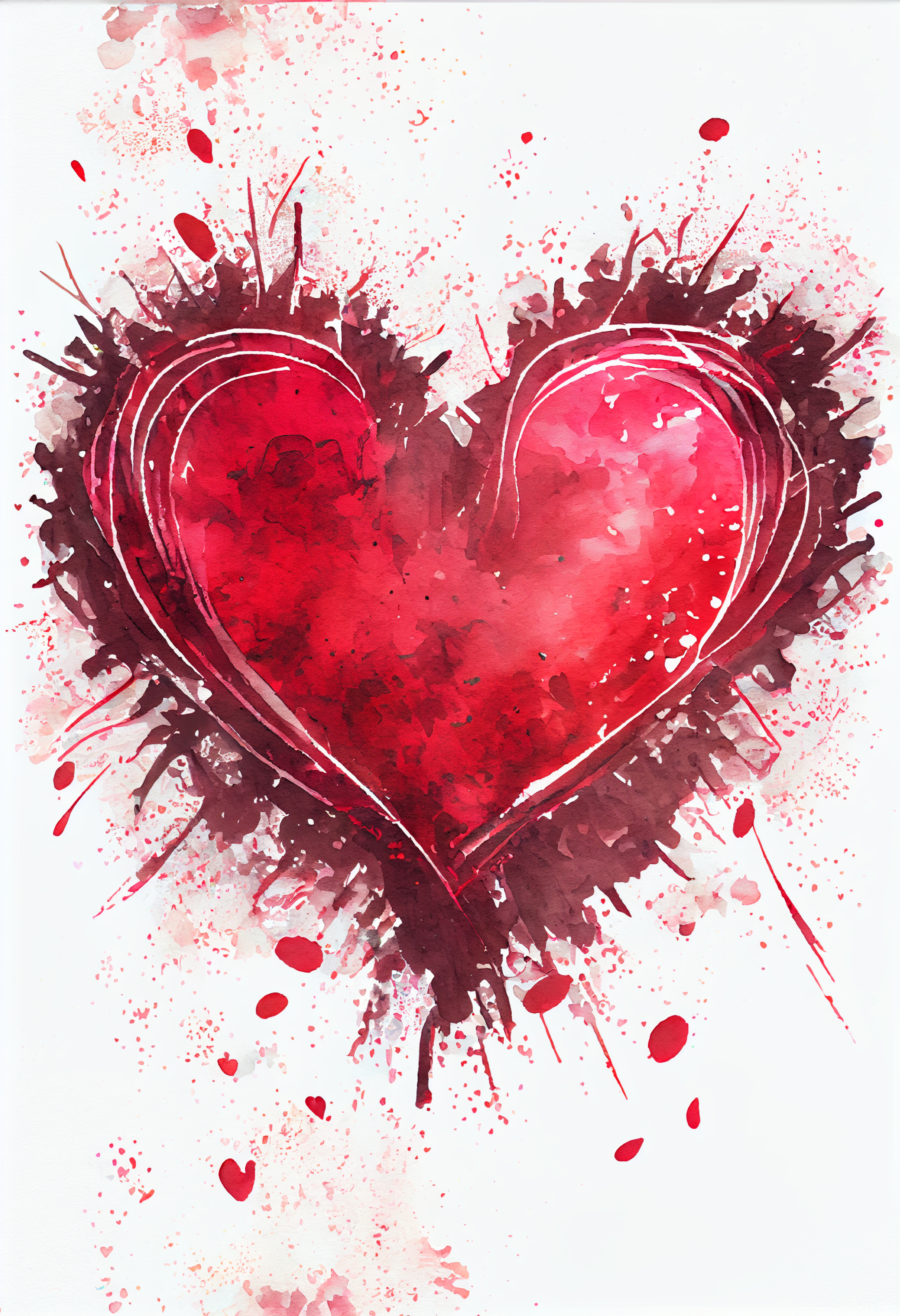 Discover a Stunning Array of Watercolor Heart Designs