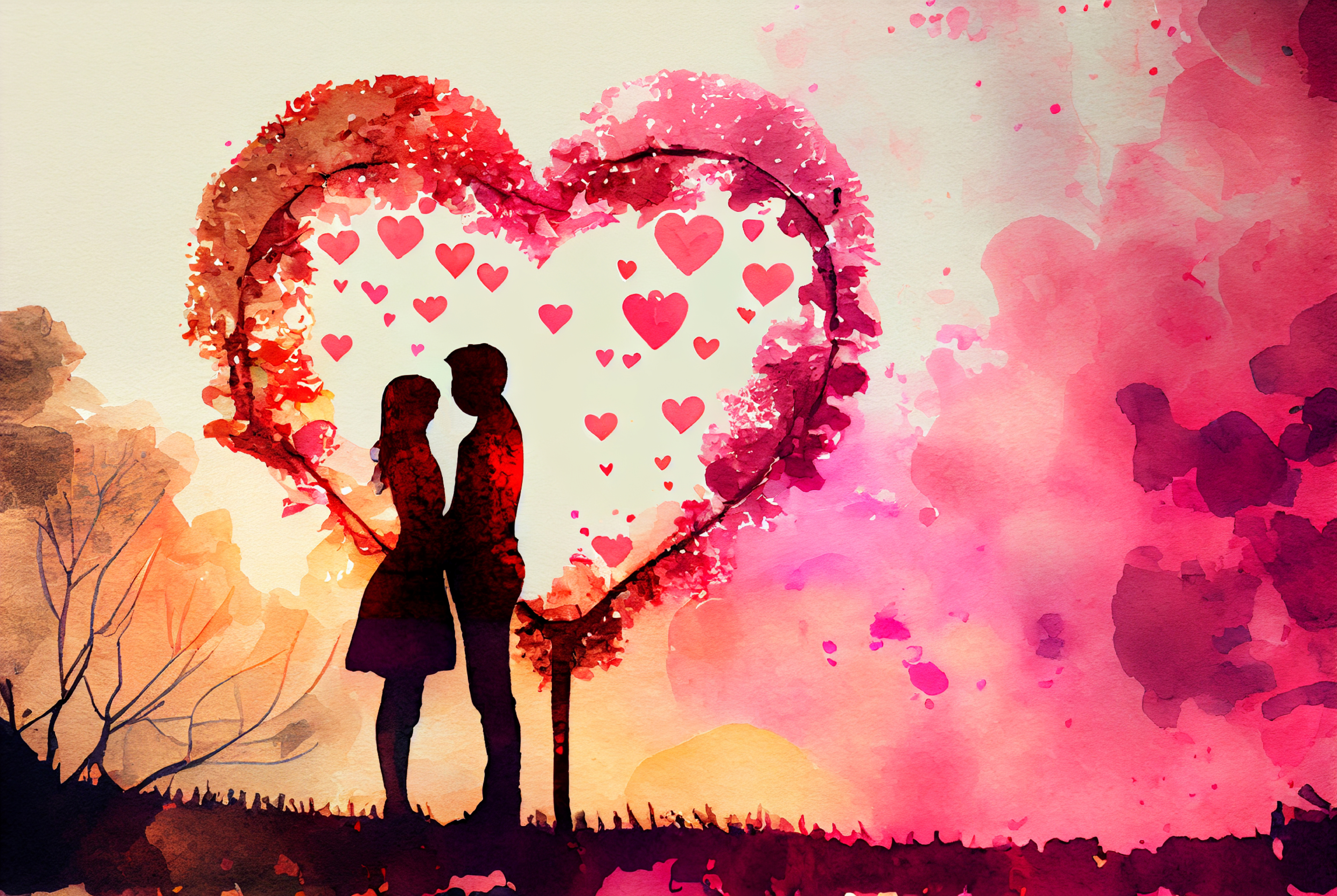 Discover a Stunning Array of Watercolor Heart Designs