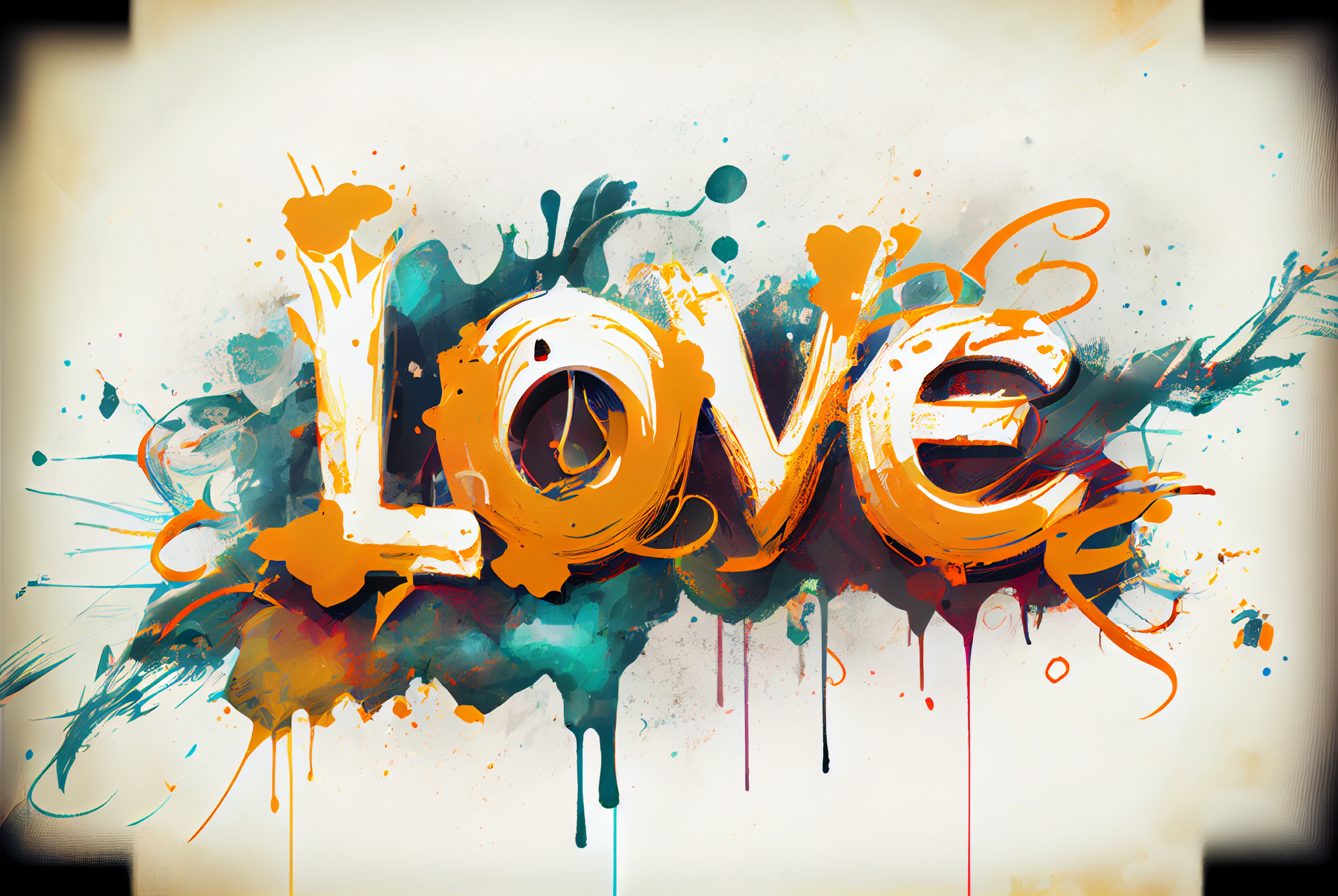 Valentines Background with Love Text