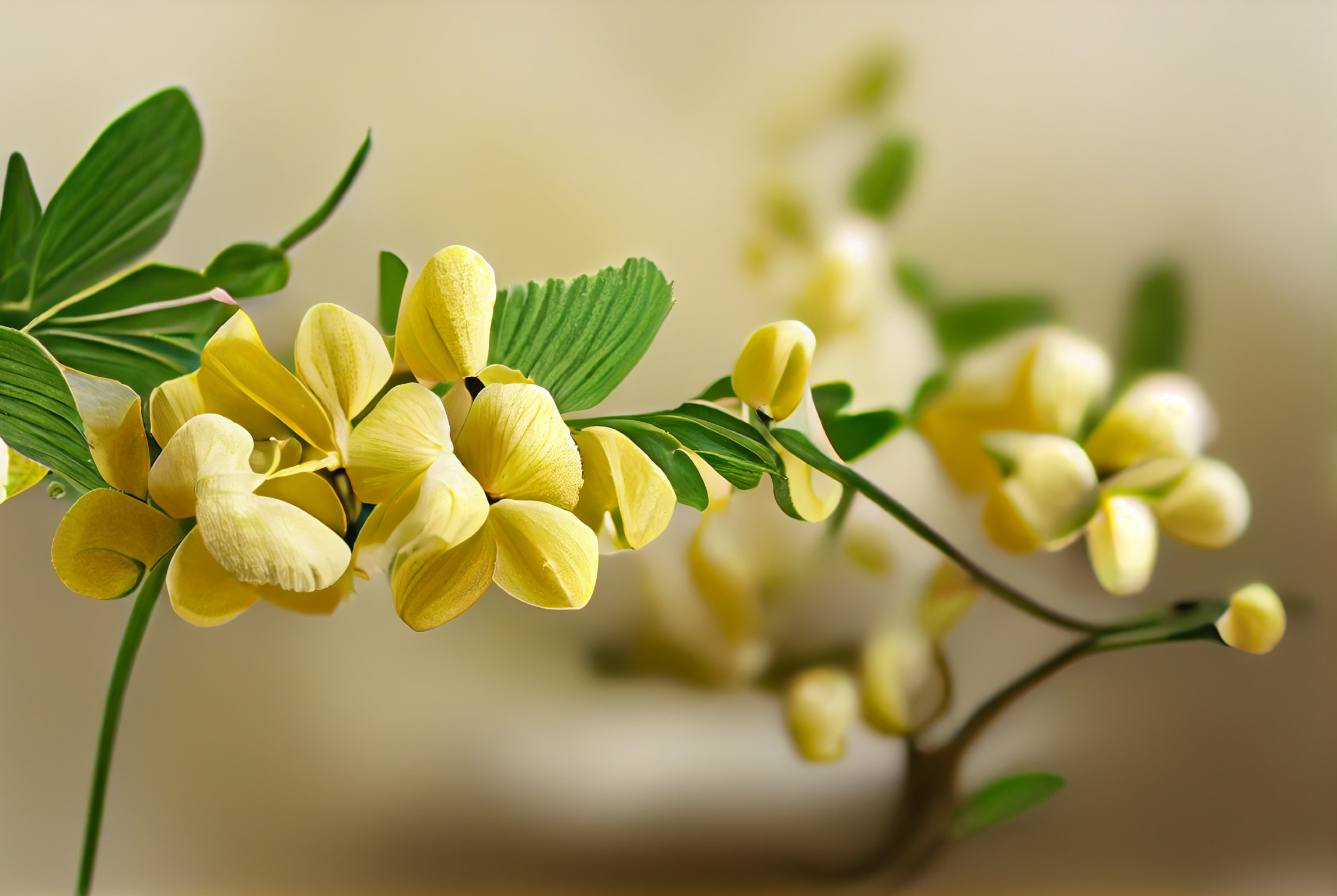 Cassia Fistula Flower Background Image