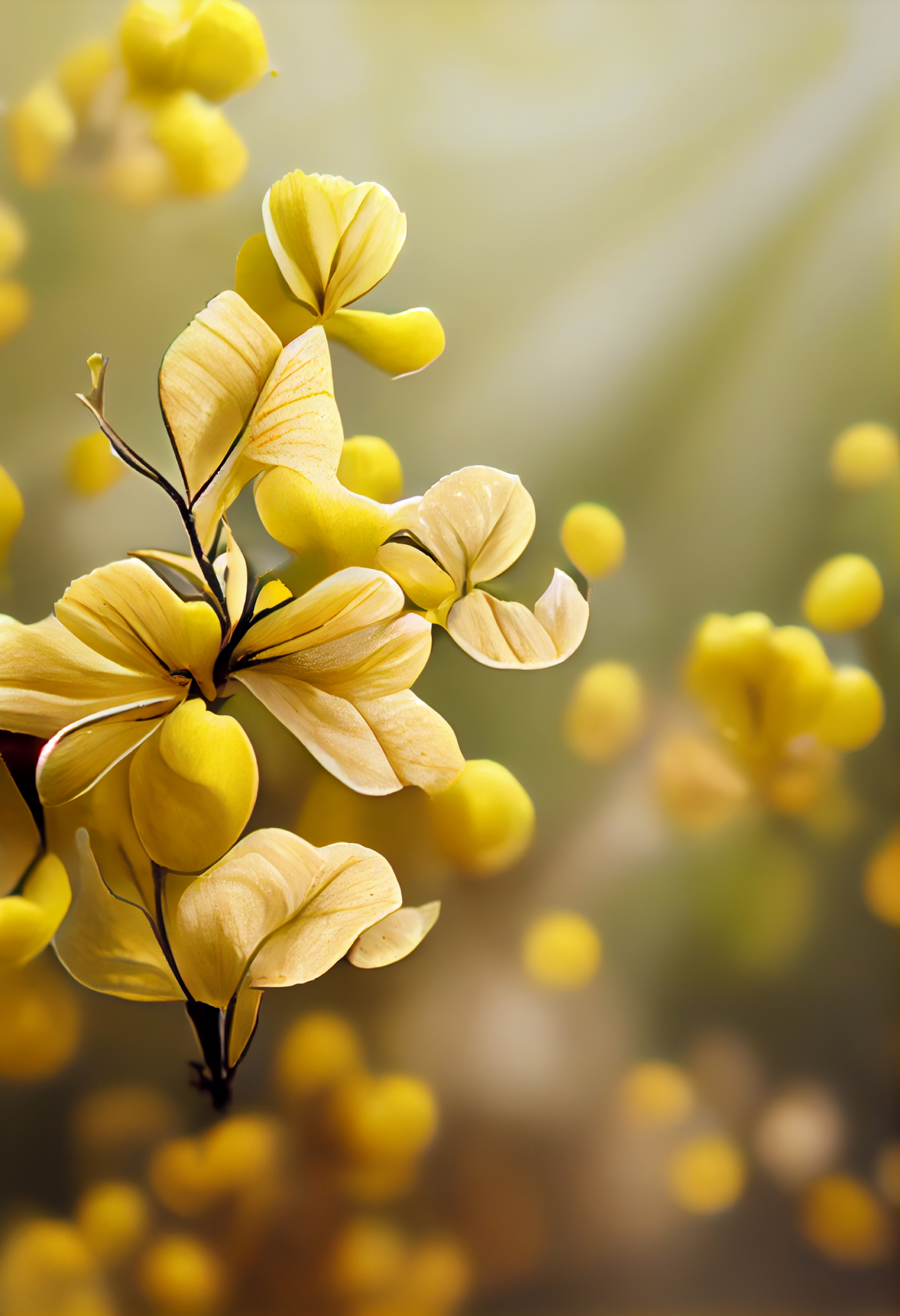 Cassia Fistula Flower Background