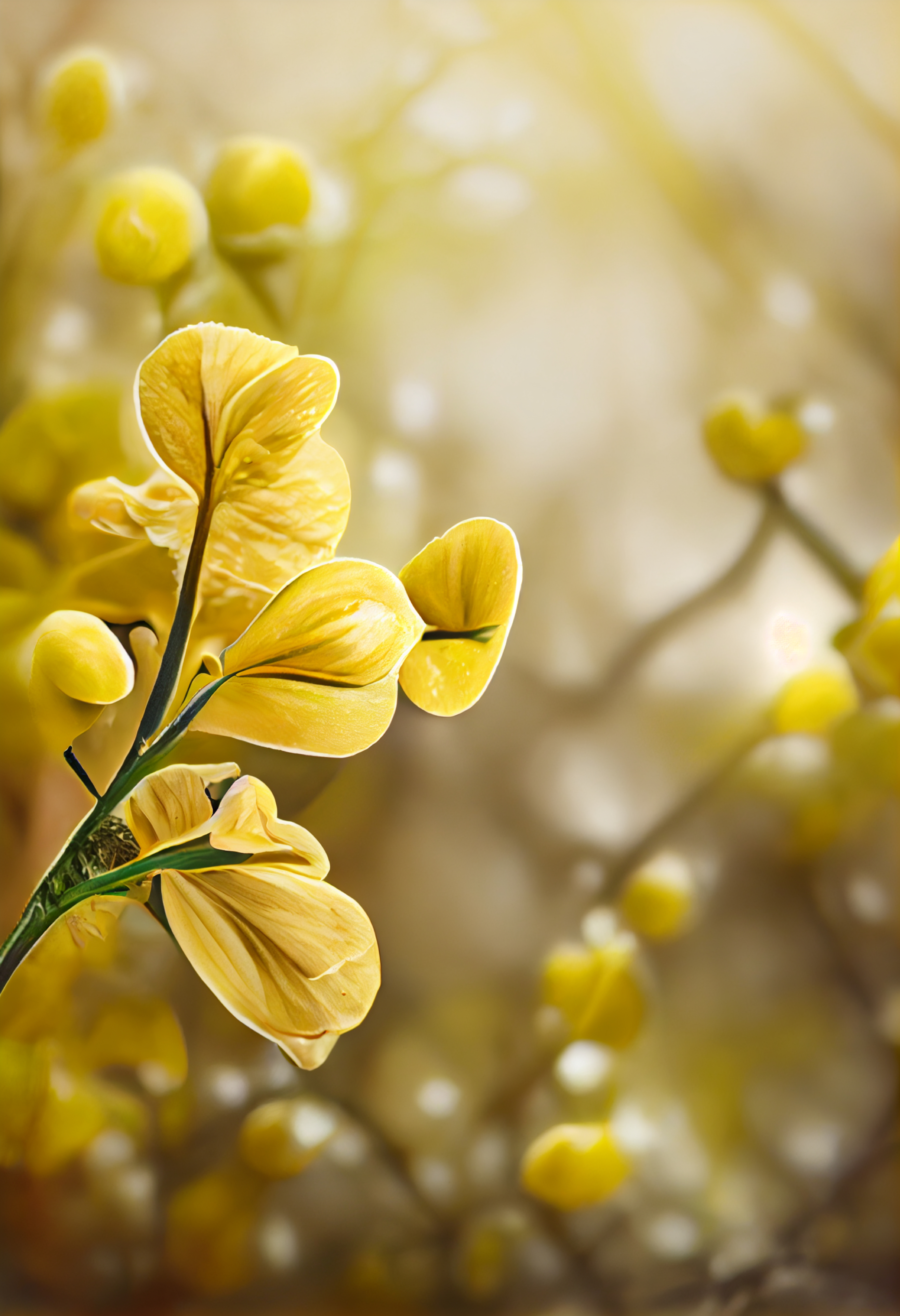 Cassia Fistula Flower Background