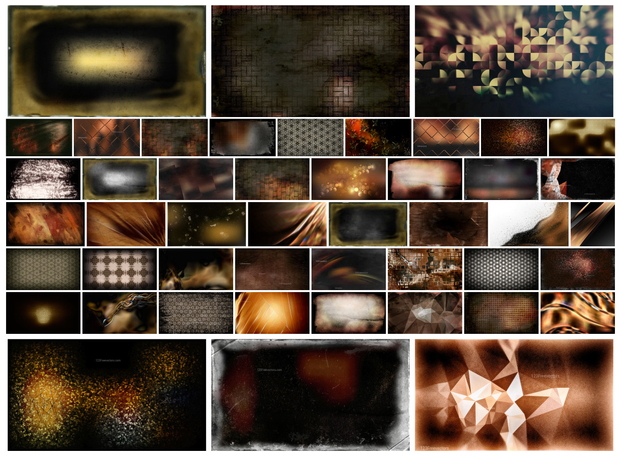 A Creative Collection of Black and Brown Design Backgrounds