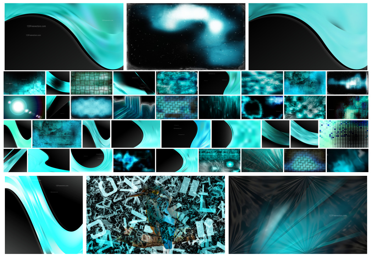 Unleash Your Creativity with a Stunning Collection of Black and Turquoise Designs