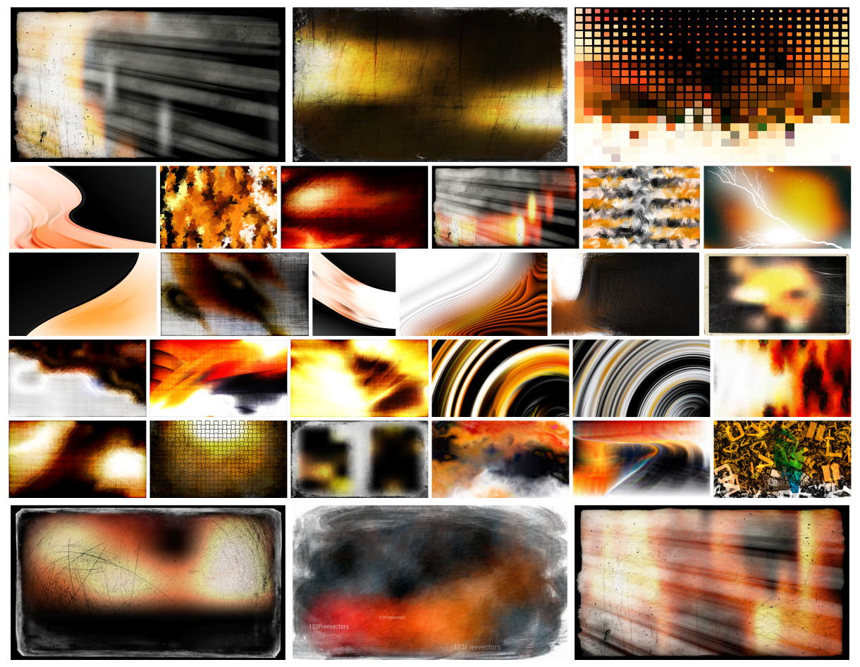 A Creative Collection: Orange Black and White Color Combos