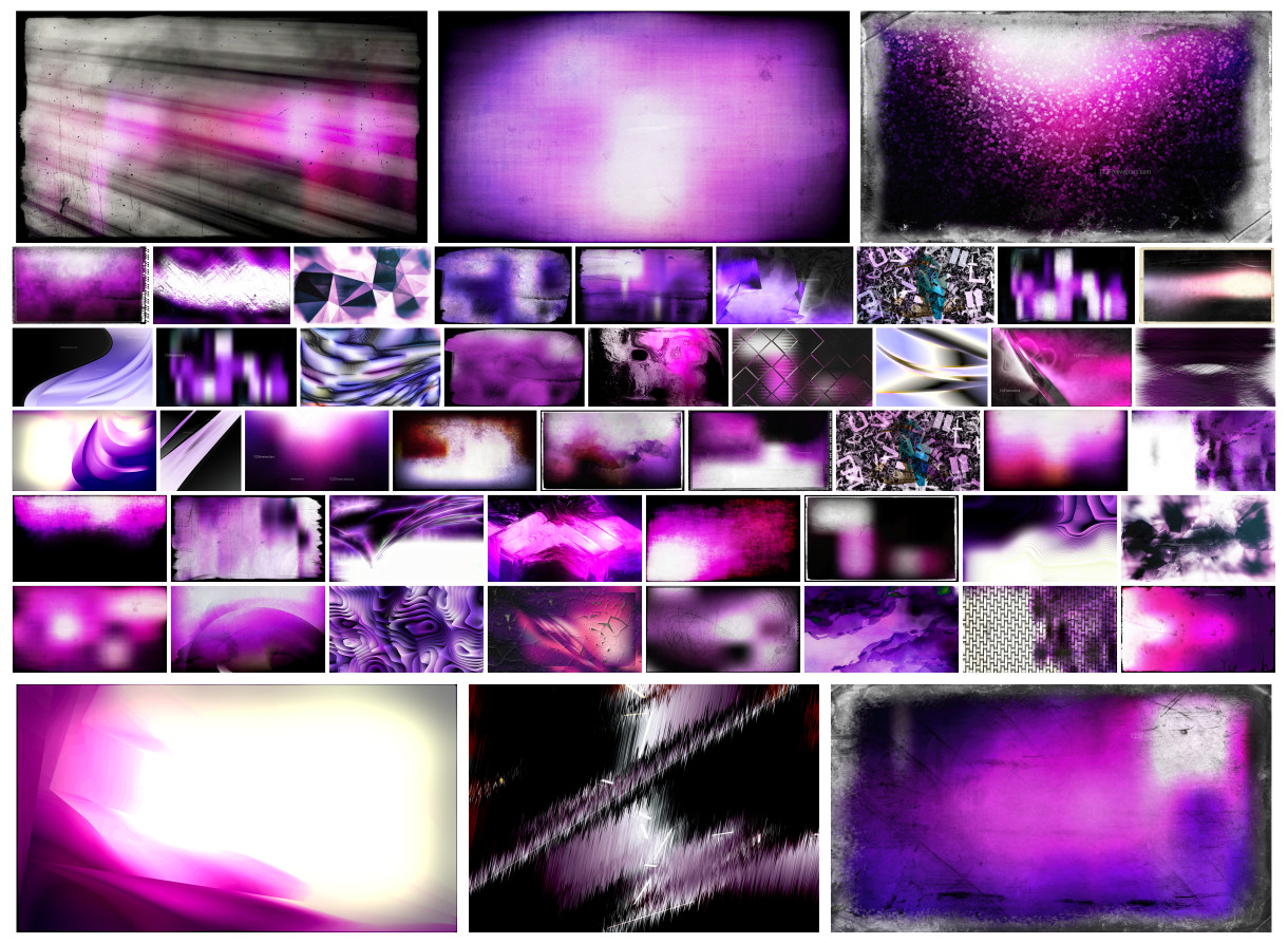 Captivating Combination: Purple Black and White Designs