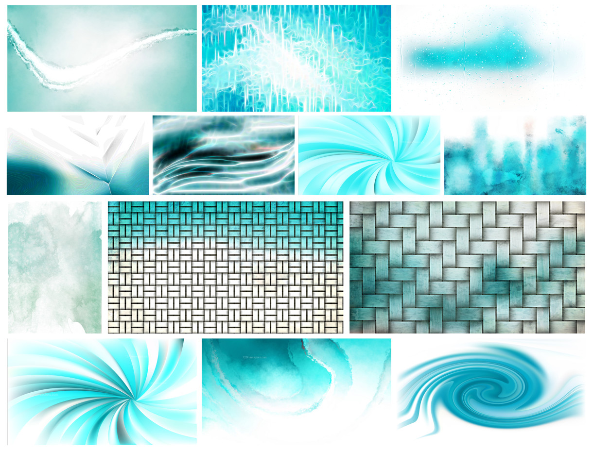 Color Combo Turquoise and White: A Dazzling Collection of Abstract and Textured Backgrounds