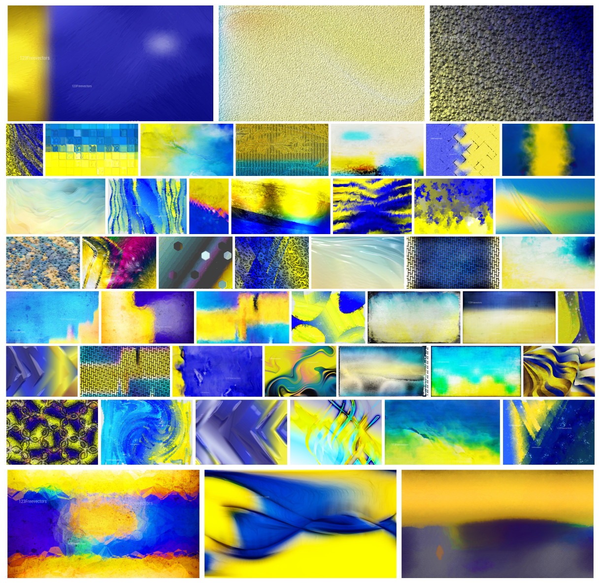 Vibrant Harmony: A Collection of Blue and Yellow Design Inspiration