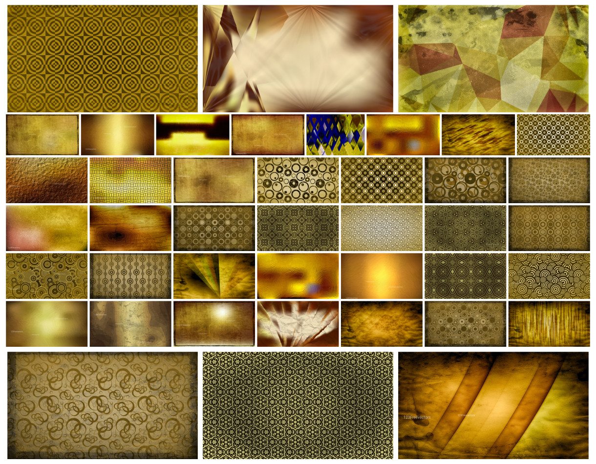 A Creative Collection of Brown and Gold Design Inspirations