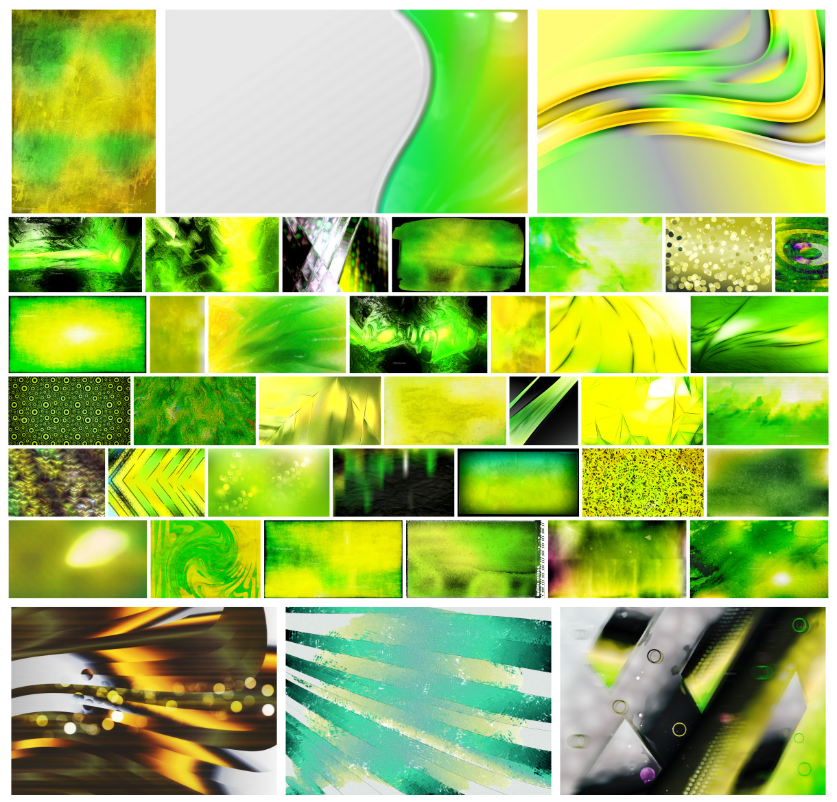 Creative Color Combo: Green and Yellow Design Collection