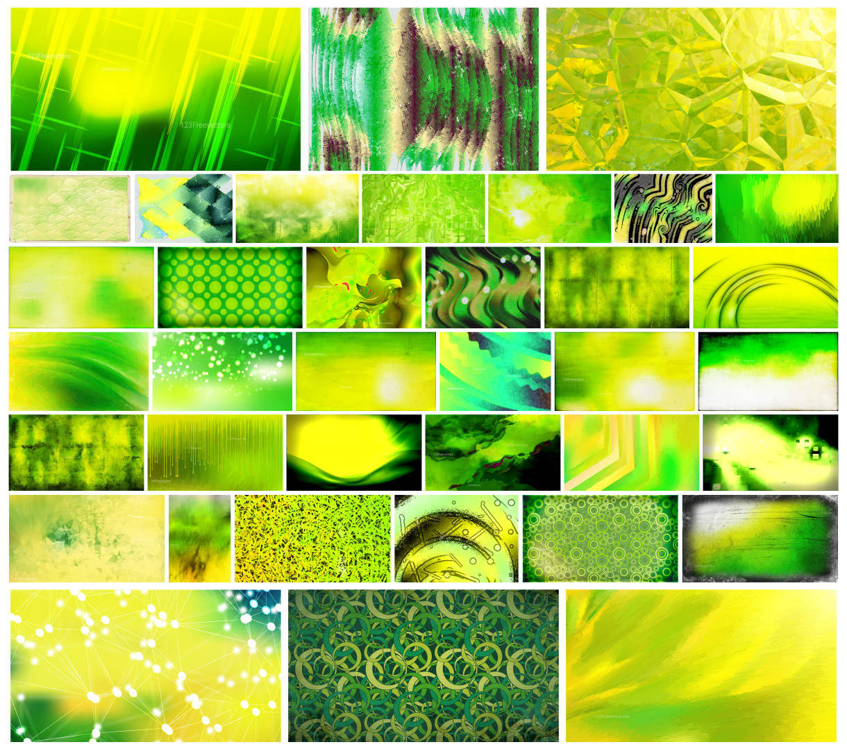 Vibrant Fusion: Green and Yellow Color Combo Collection