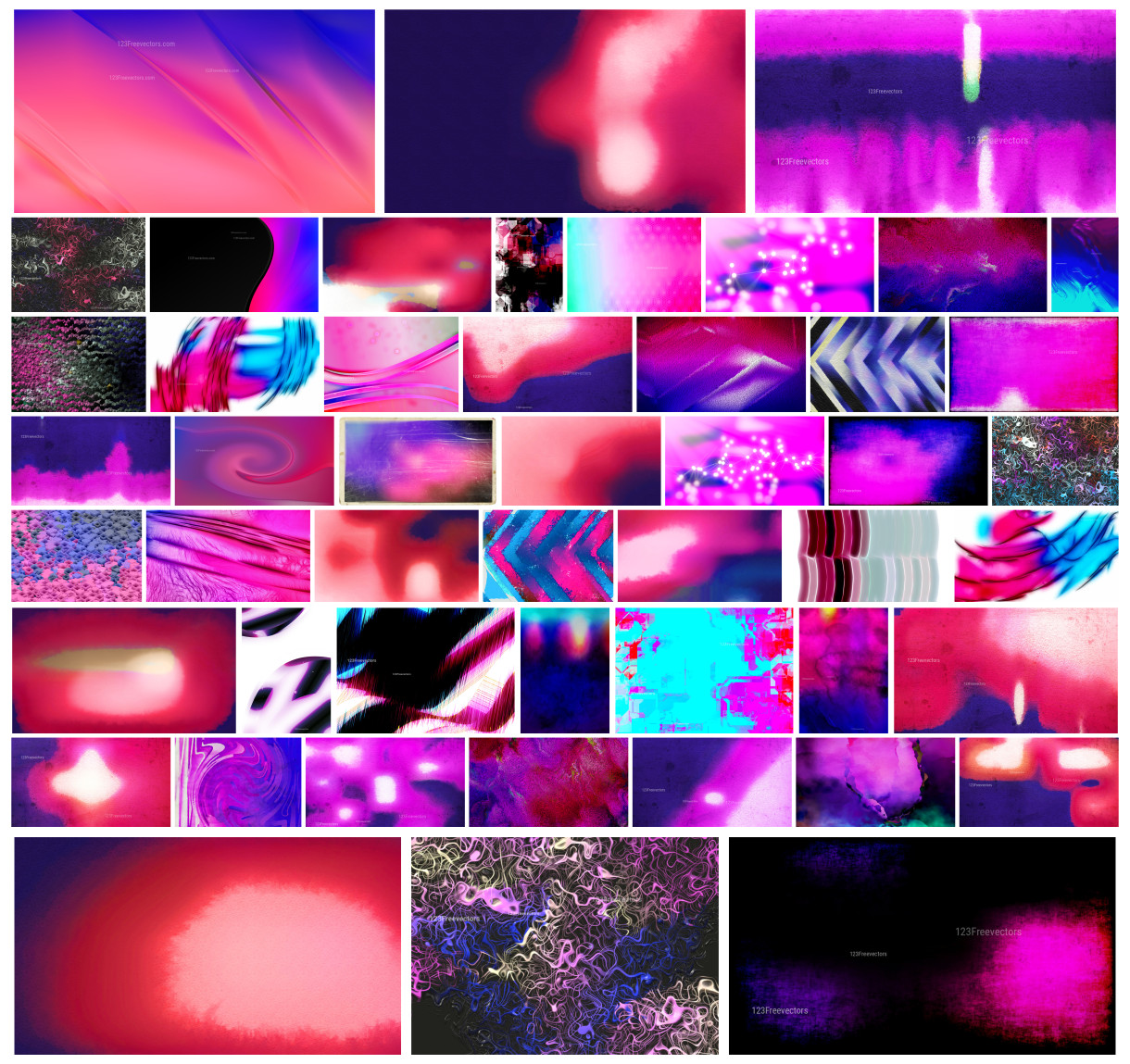 The Perfect Blend: A Collection of Pink and Blue Designs