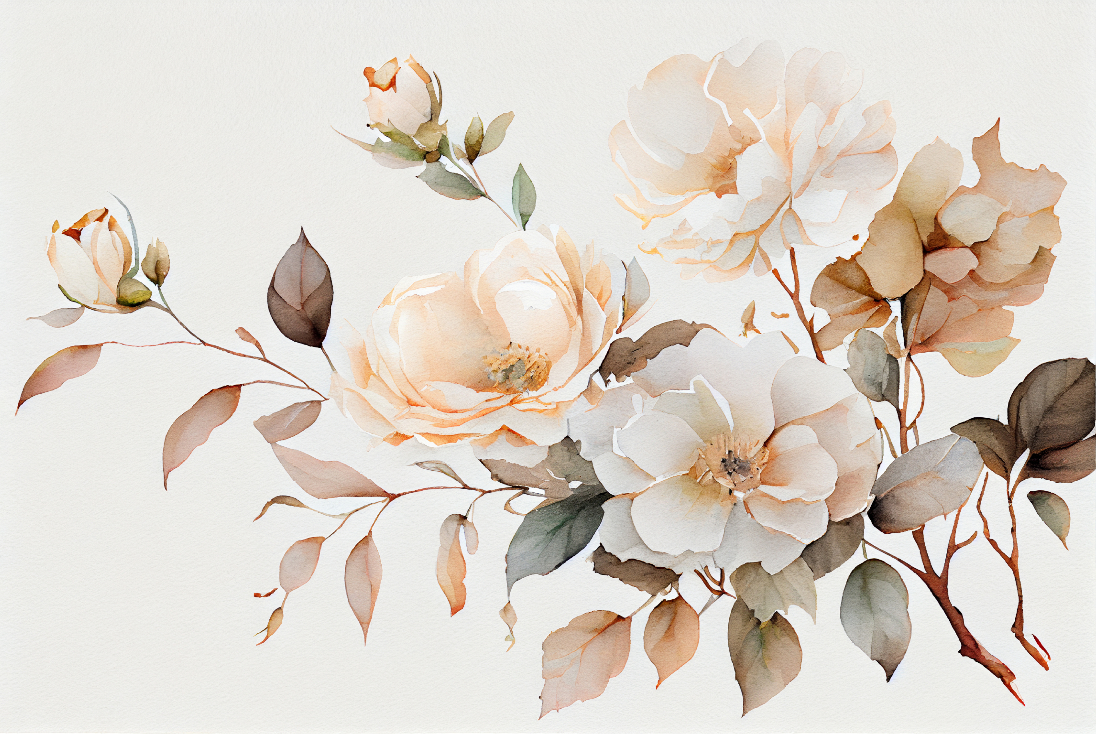 Brown Flower Background Image