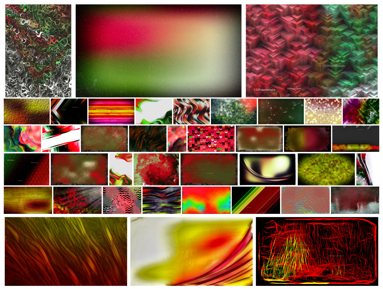 Unleash Your Creativity with a Vibrant Collection of Red and Green Designs
