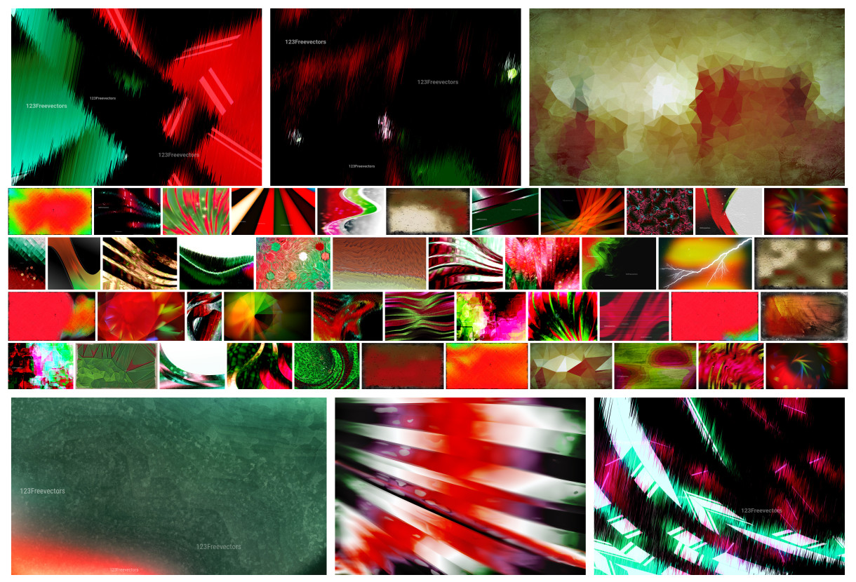 Color Combo Red and Green: A Vibrant Collection of Abstract Backgrounds and Textures