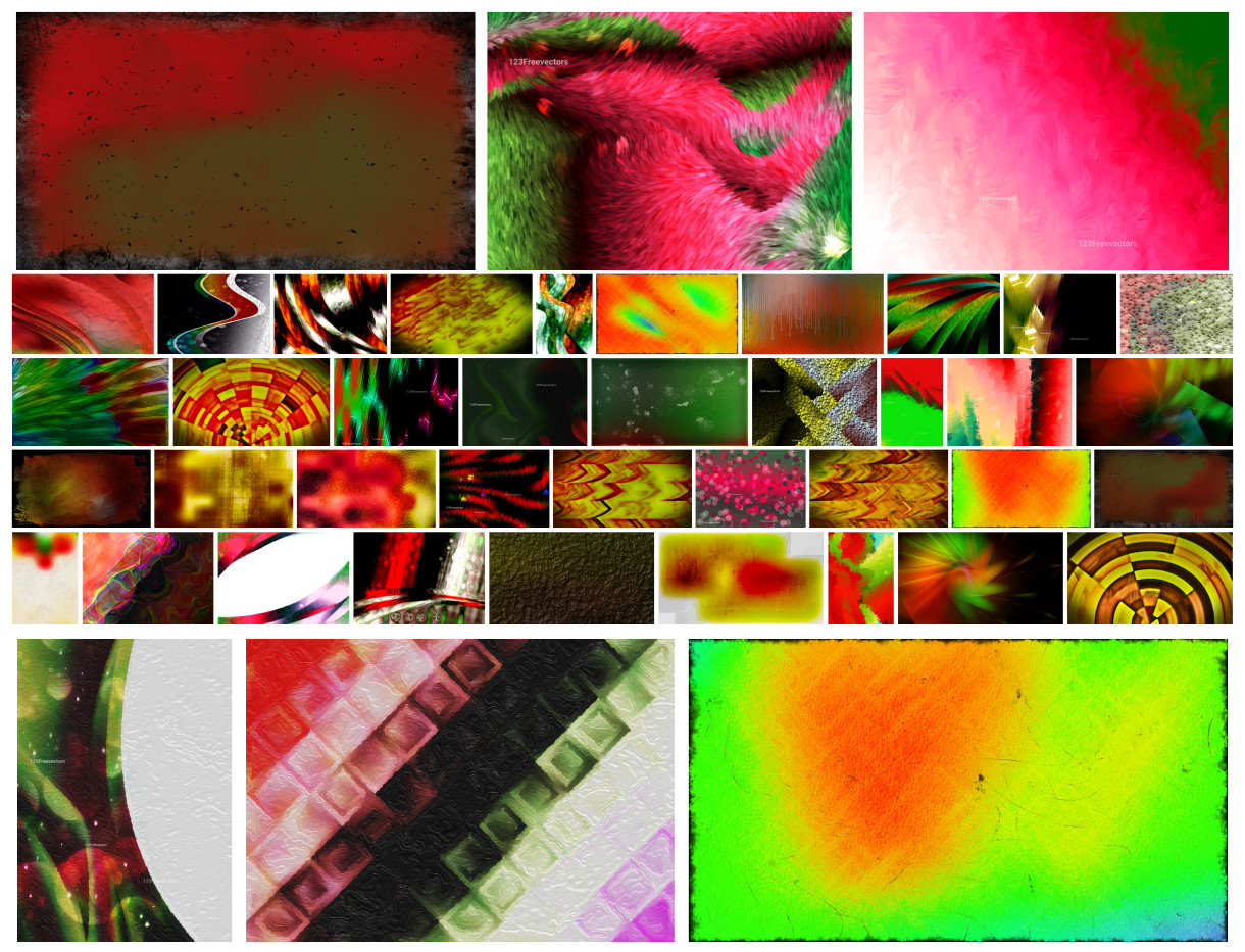Vibrant Fusion: A Color Combo Red and Green Design Collection