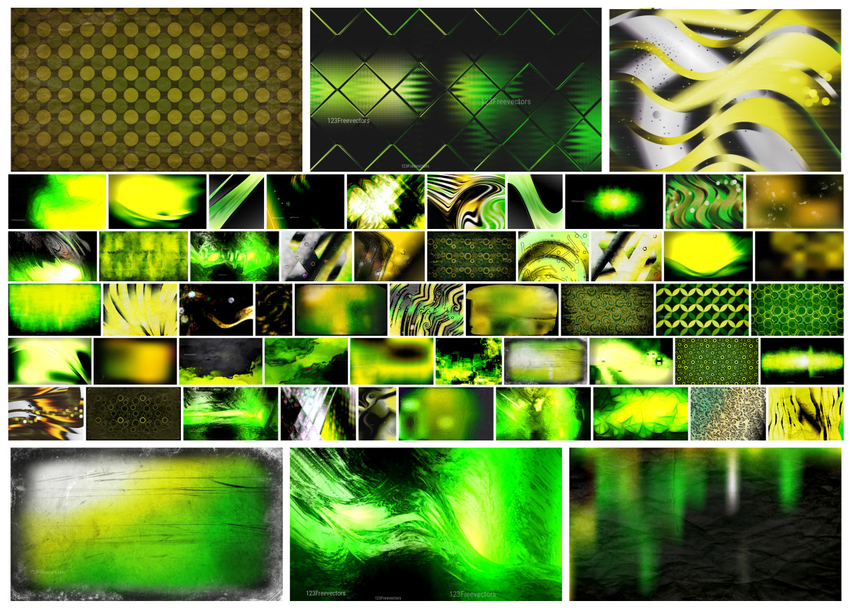 Color Combo: A Creative Collection of Black Green and Yellow Designs