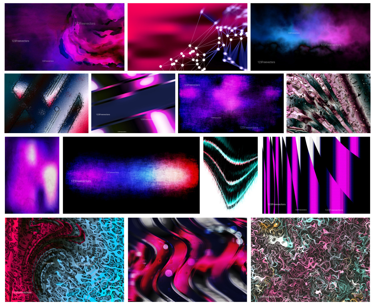 Dazzling Palette: Black Pink and Blue – A Creative Collection