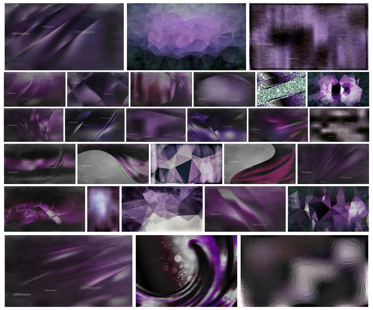 A Creative Collection of Purple Grey and Black Background Designs